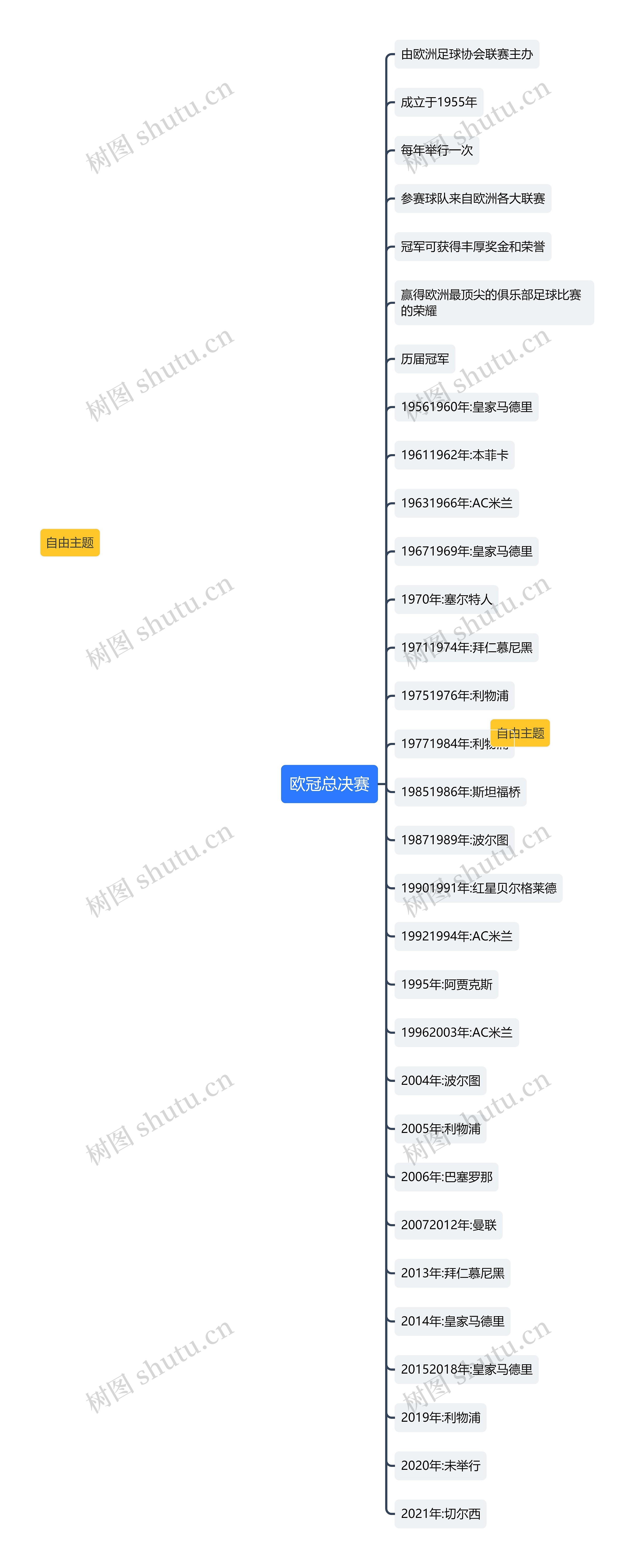 欧冠总决赛思维导图