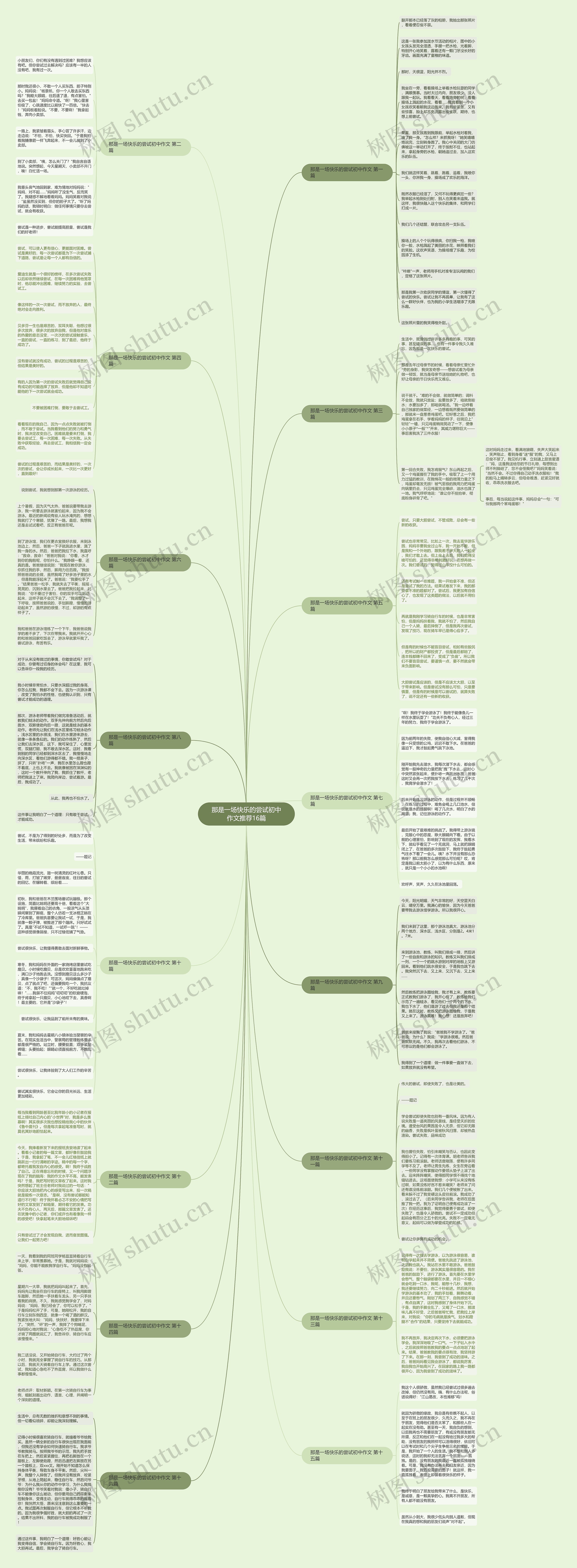 那是一场快乐的尝试初中作文推荐16篇思维导图