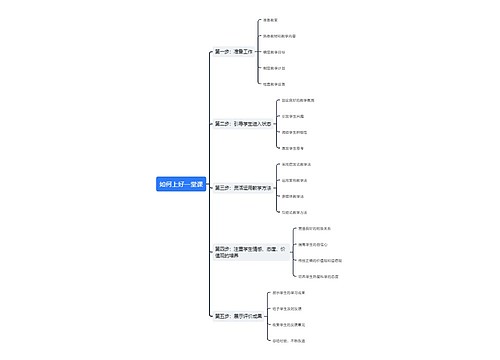 如何上好一堂课