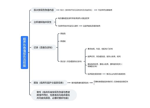 超声危急值报告流程图