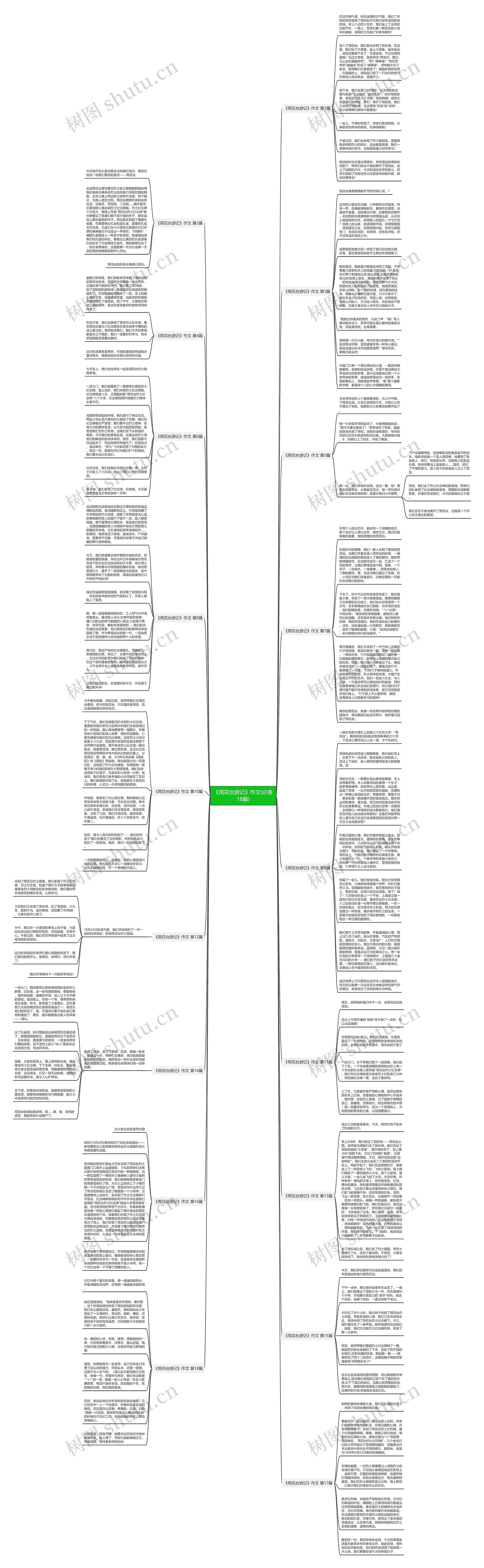 《雨花台游记》作文(必备18篇)思维导图