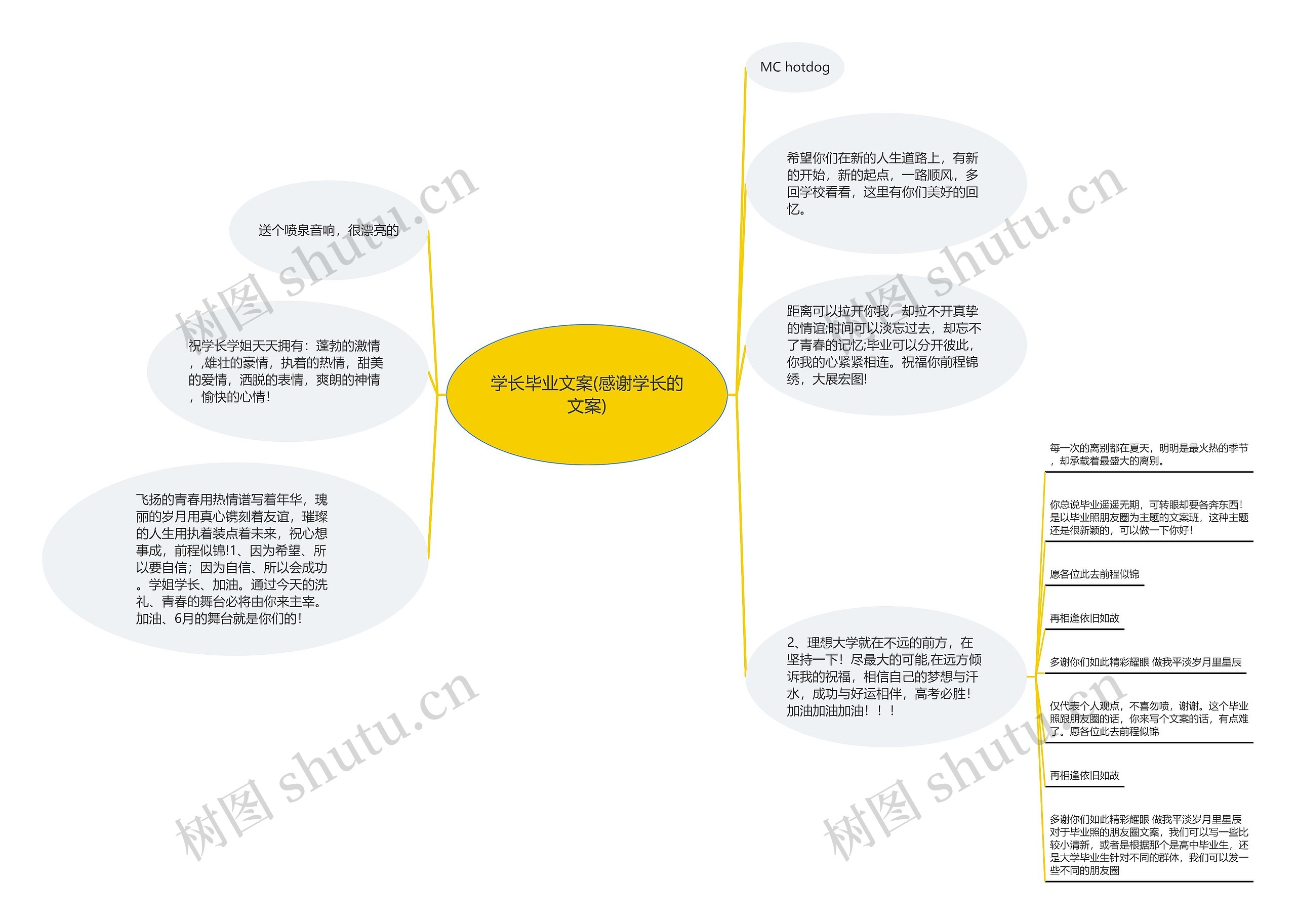 学长毕业文案(感谢学长的文案)思维导图