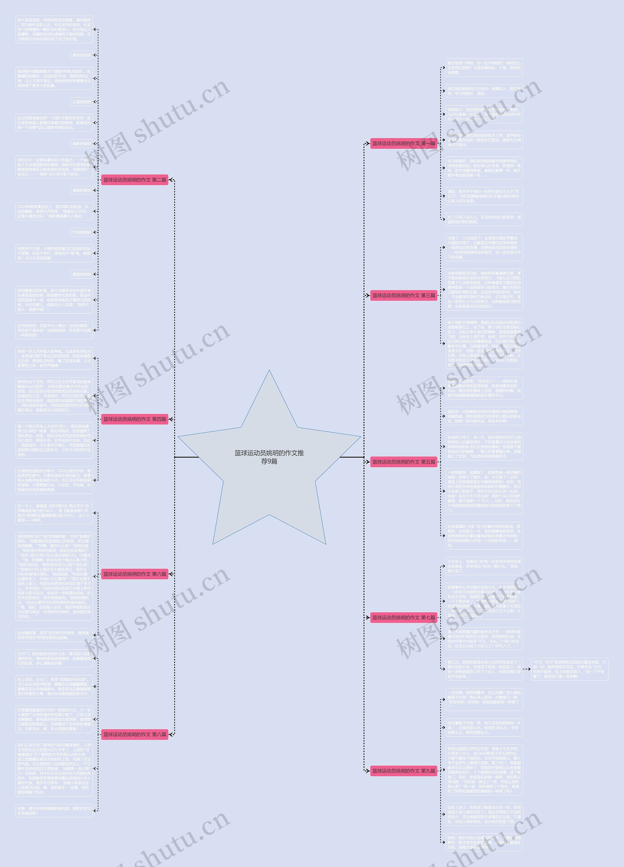 篮球运动员姚明的作文推荐9篇思维导图