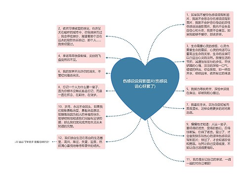 伤感说说背影图片(伤感说说心好累了)