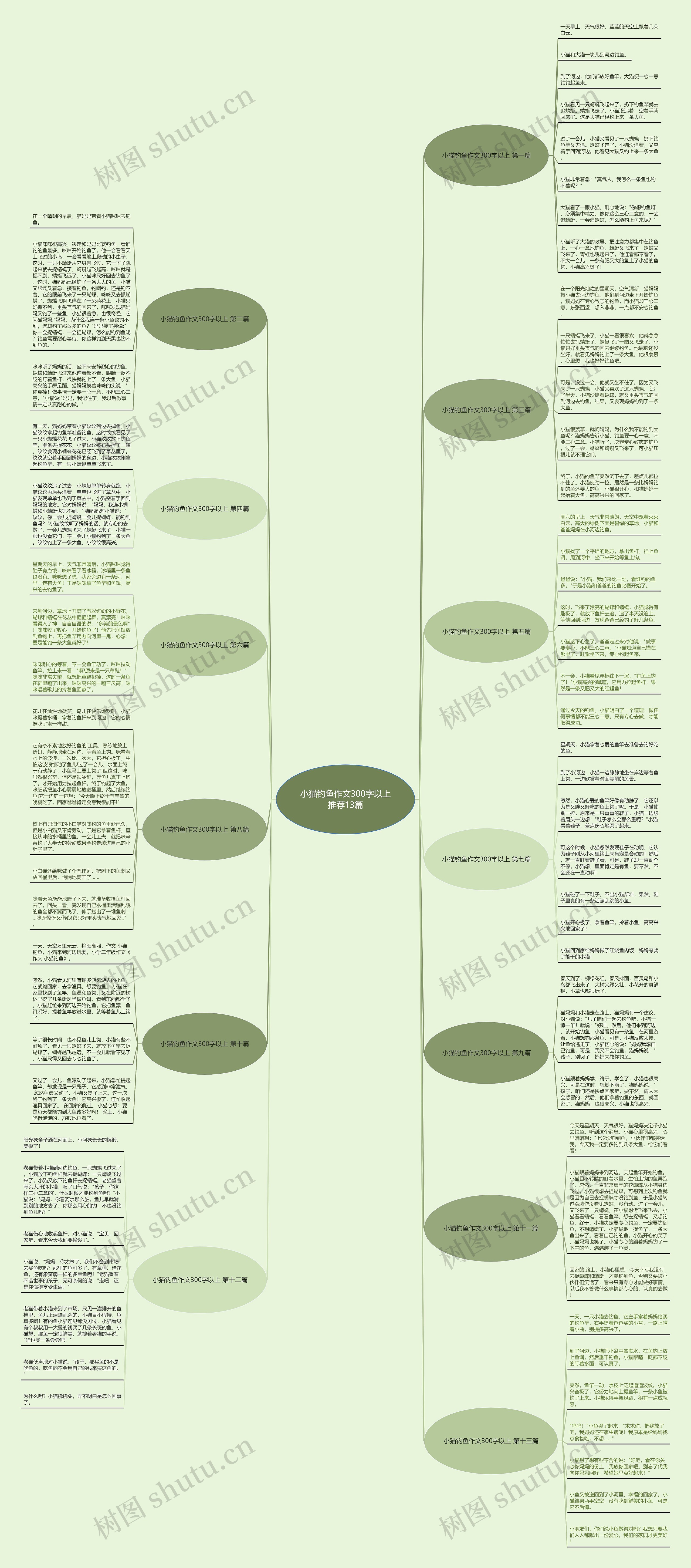 小猫钓鱼作文300字以上推荐13篇思维导图