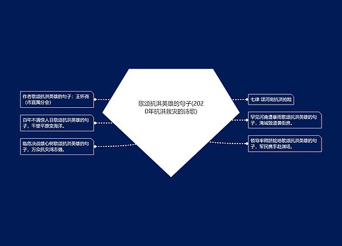 歌颂抗洪英雄的句子(2020年抗洪救灾的诗歌)