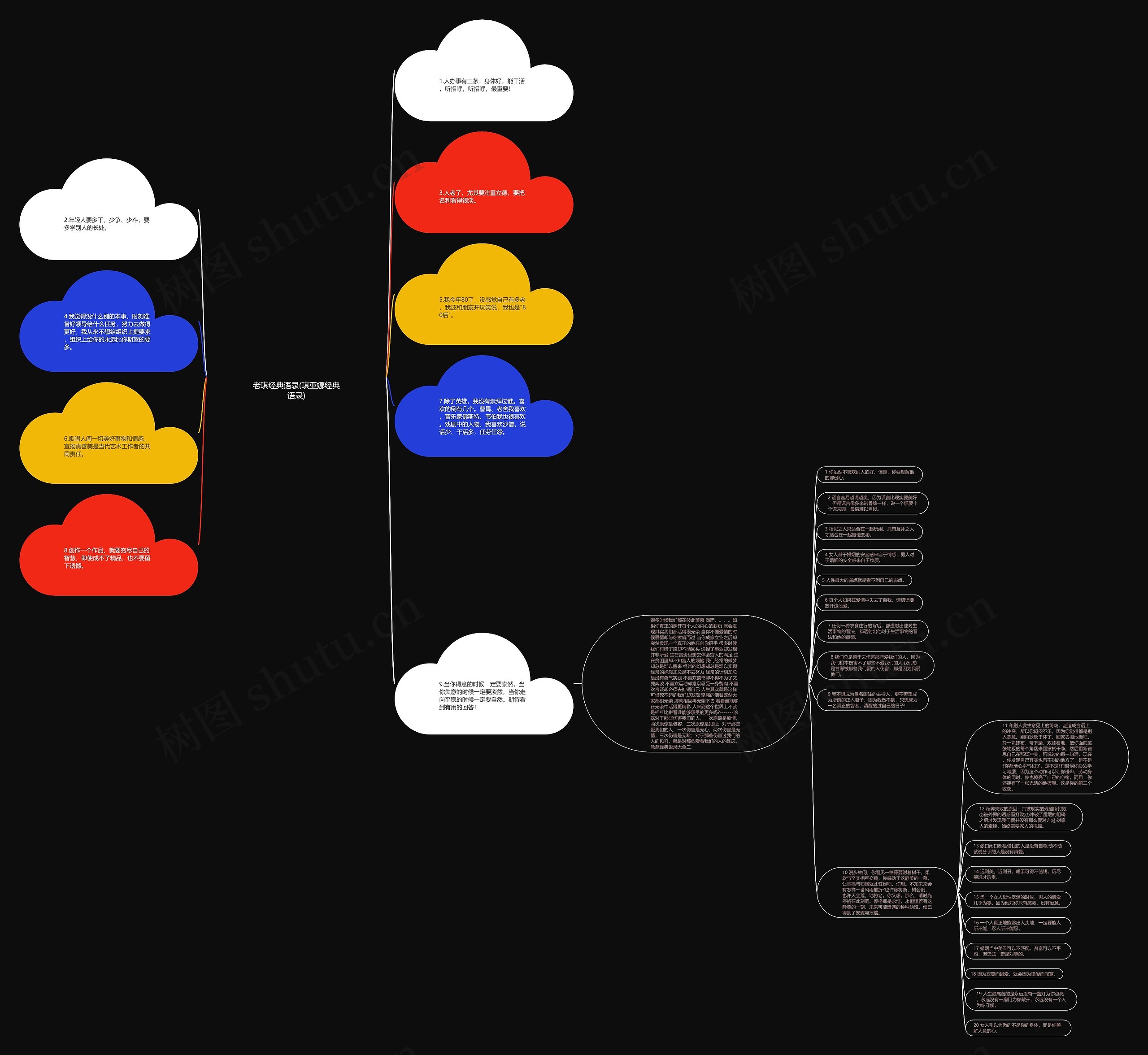 老琪经典语录(琪亚娜经典语录)思维导图