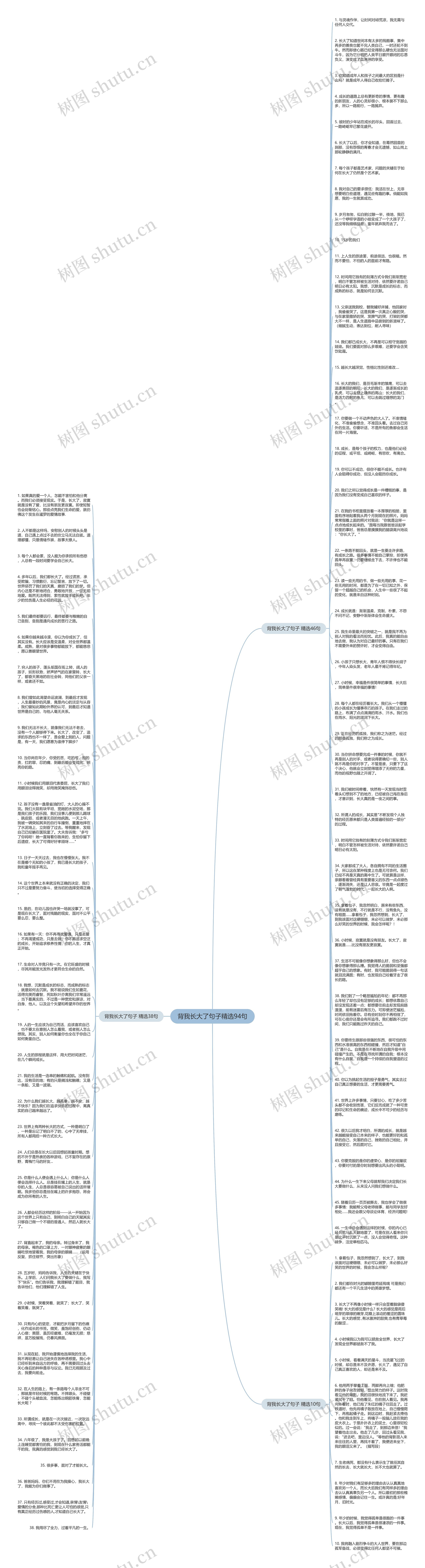 背我长大了句子精选94句思维导图