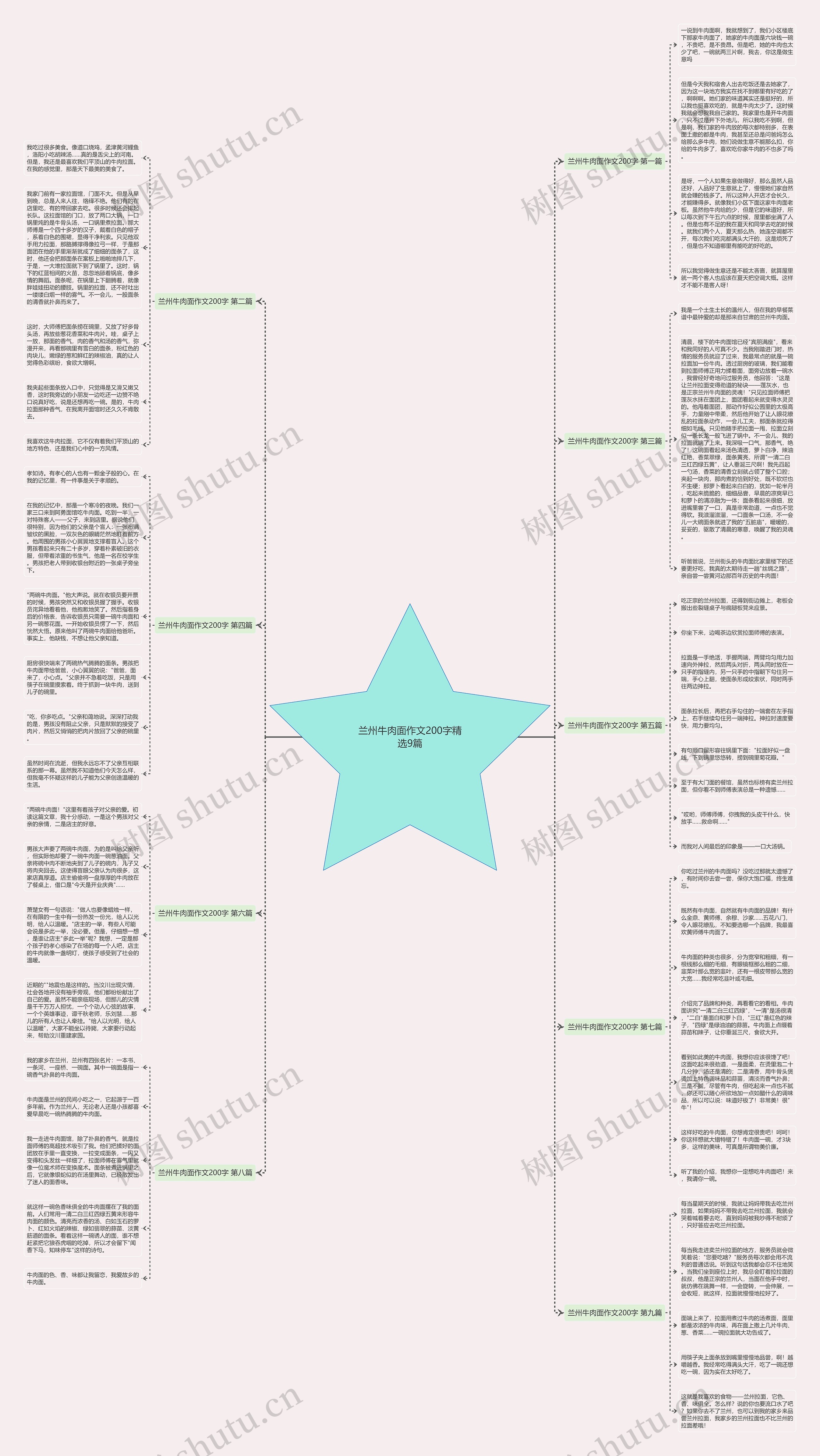 兰州牛肉面作文200字精选9篇思维导图