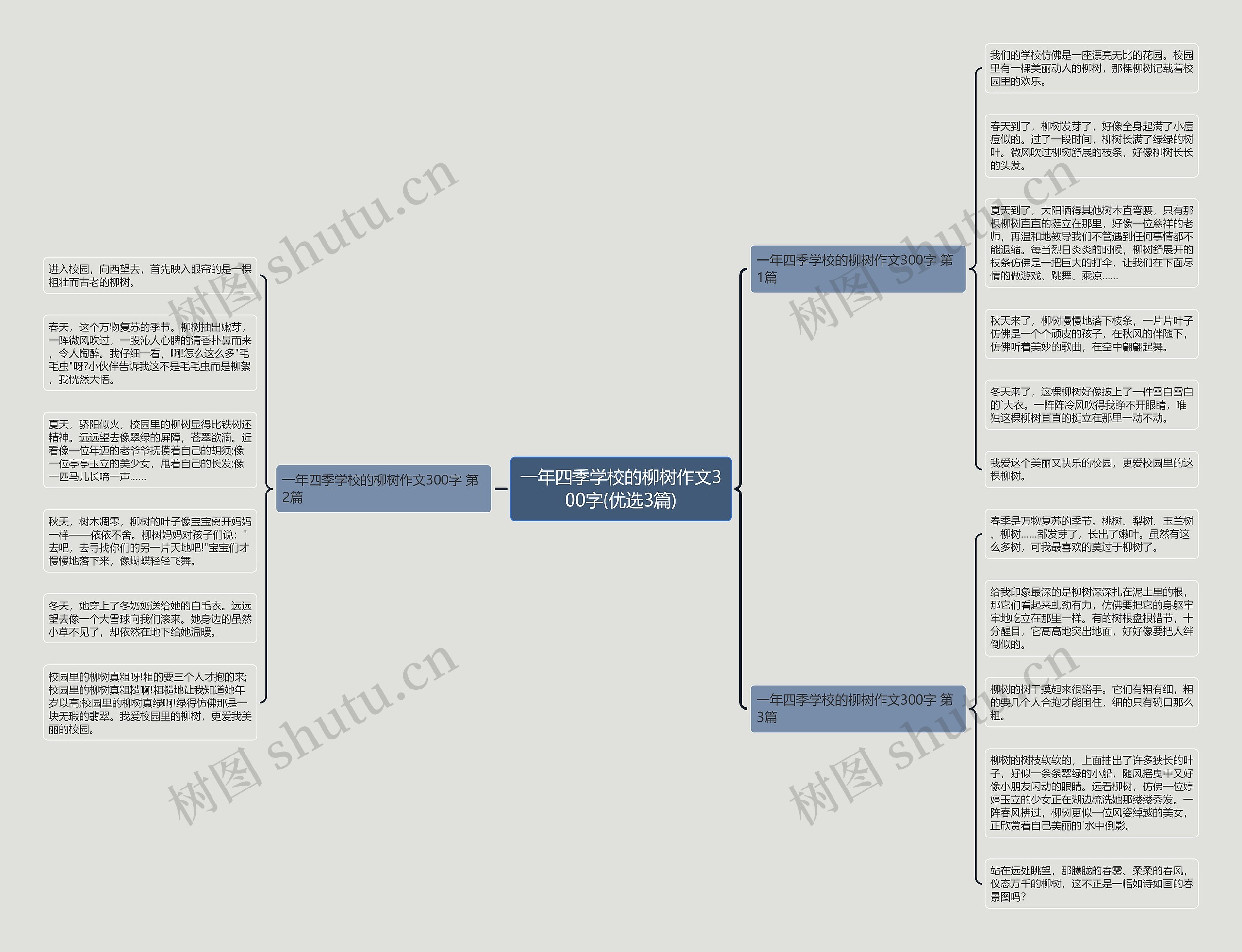 一年四季学校的柳树作文300字(优选3篇) 一年四季学校的柳树作文300字(优选3篇)