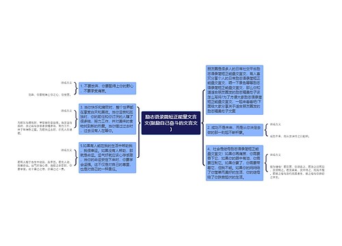 励志语录简短正能量文言文(鼓励自己奋斗的文言文)