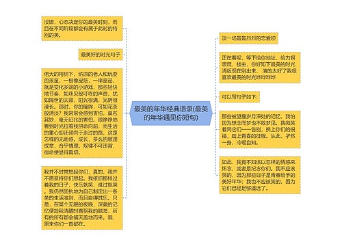 最美的年华经典语录(最美的年华遇见你短句)