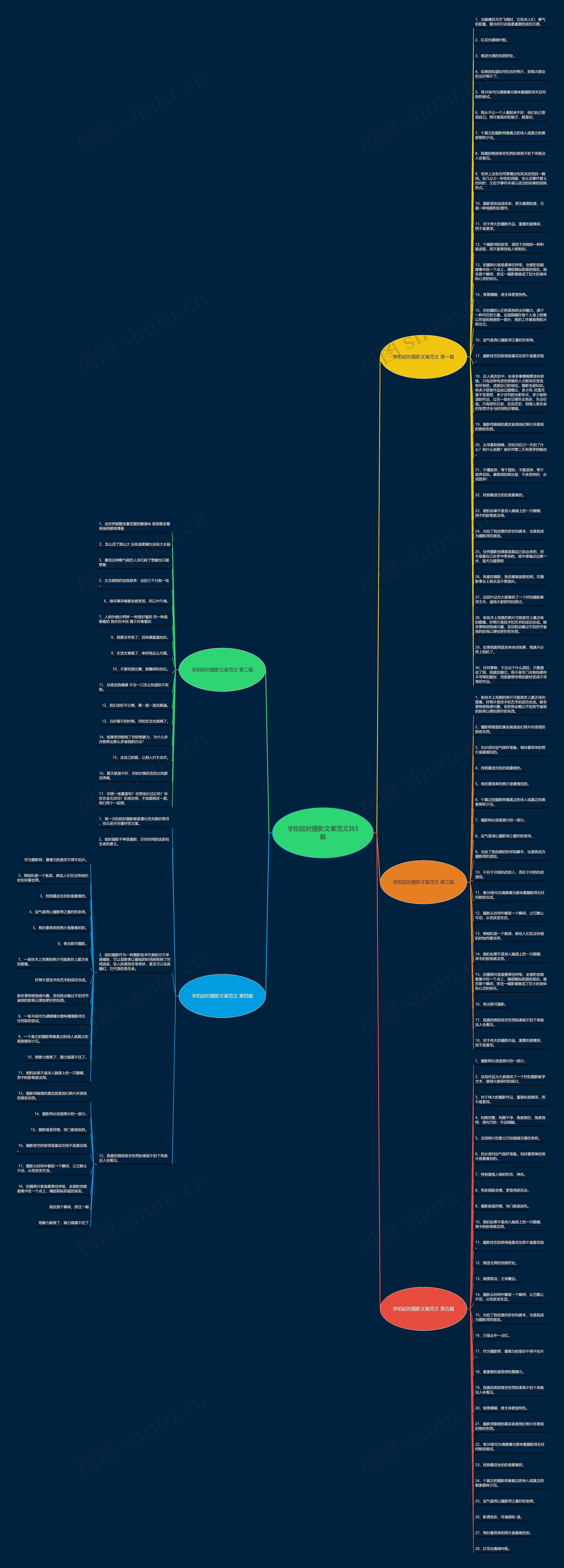 学拍延时摄影文案范文共5篇思维导图