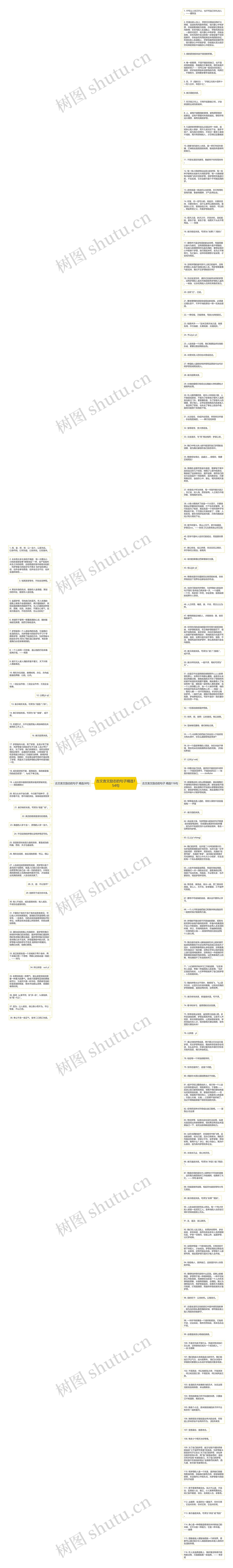 古文言文励志的句子精选154句思维导图