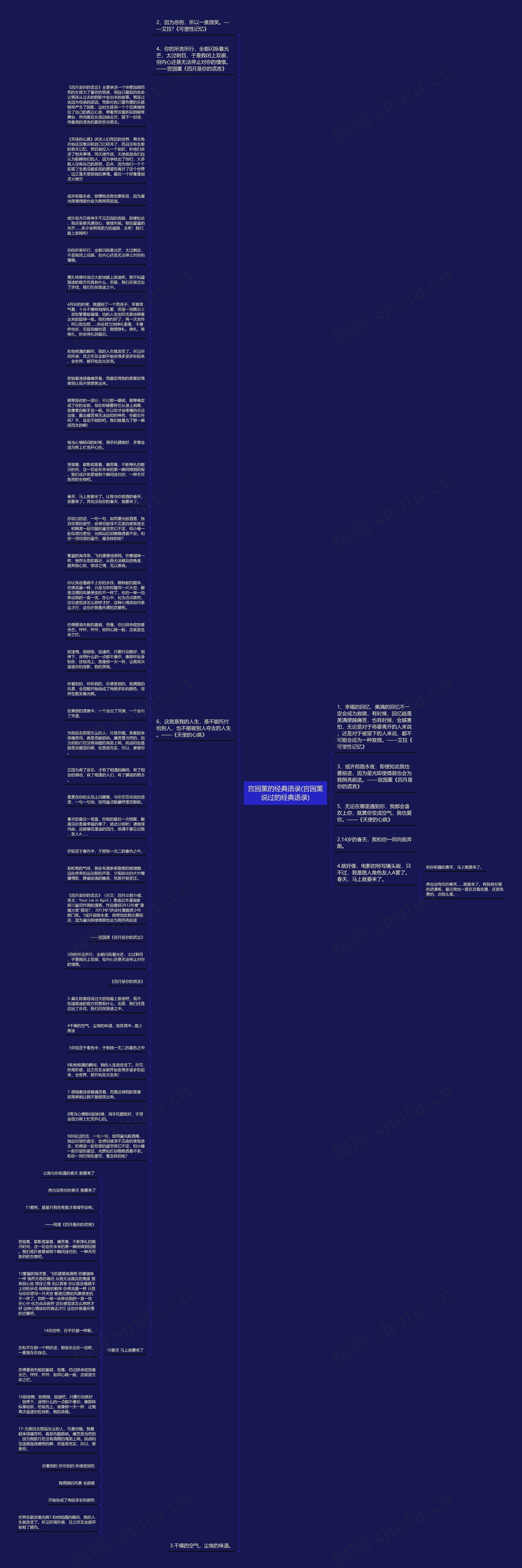 宫园薰的经典语录(宫园薰说过的经典语录)思维导图