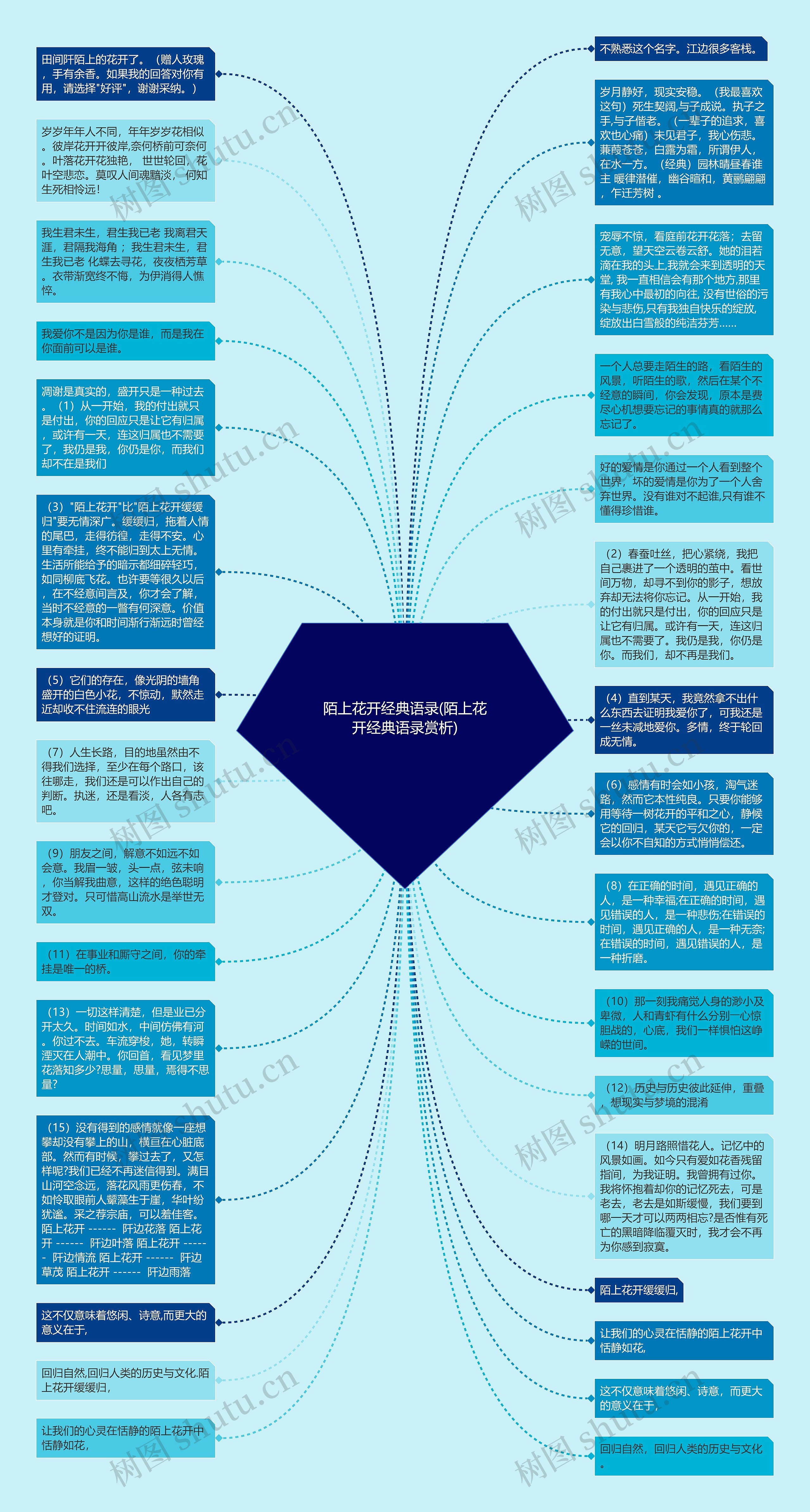 陌上花开经典语录(陌上花开经典语录赏析)思维导图