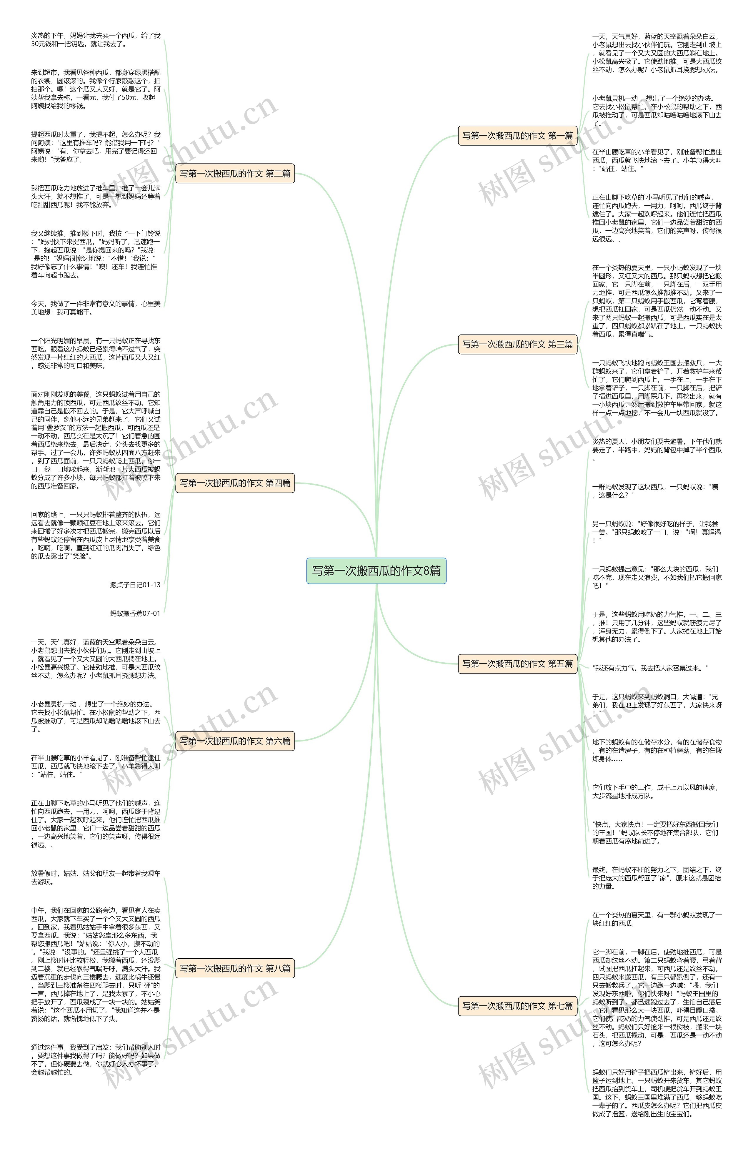 写第一次搬西瓜的作文8篇 写第一次搬西瓜的作文8篇