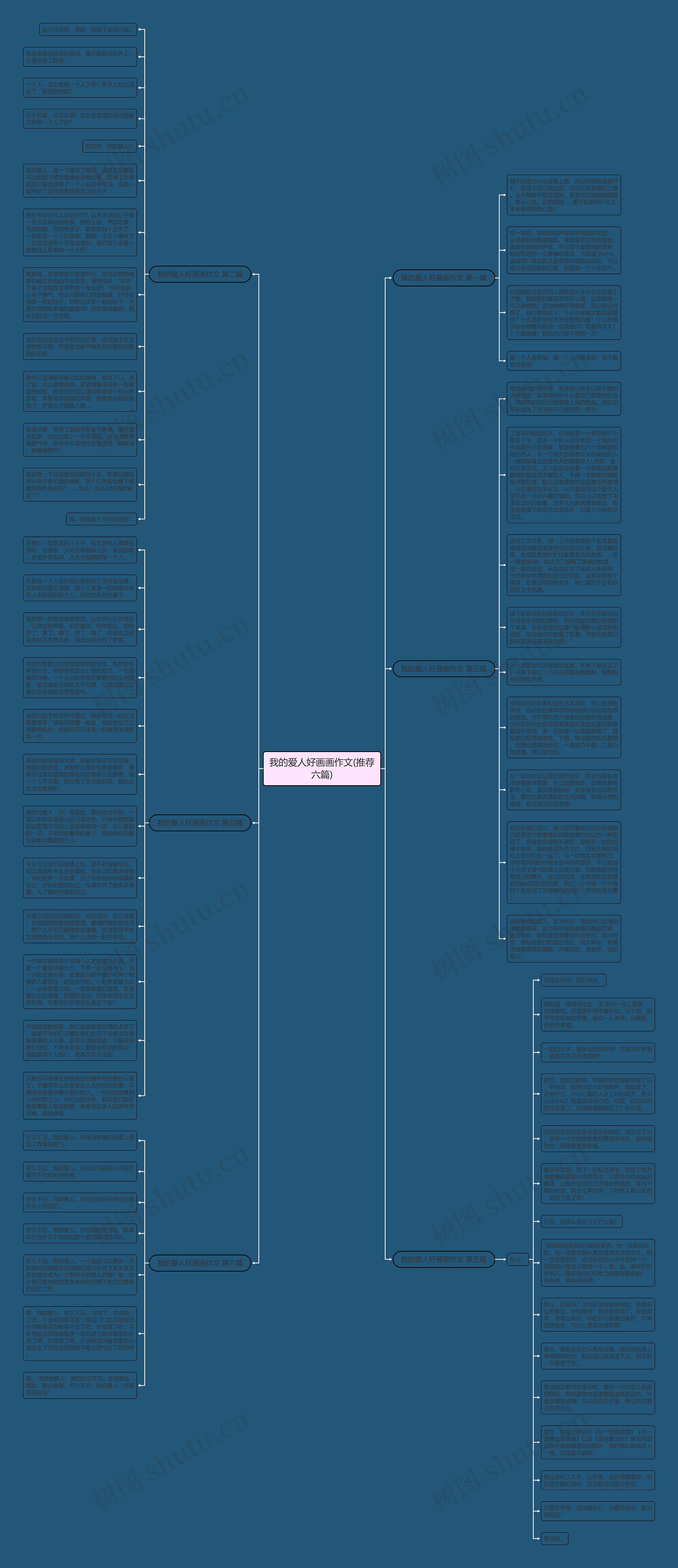 我的爱人好画画作文(推荐六篇)思维导图