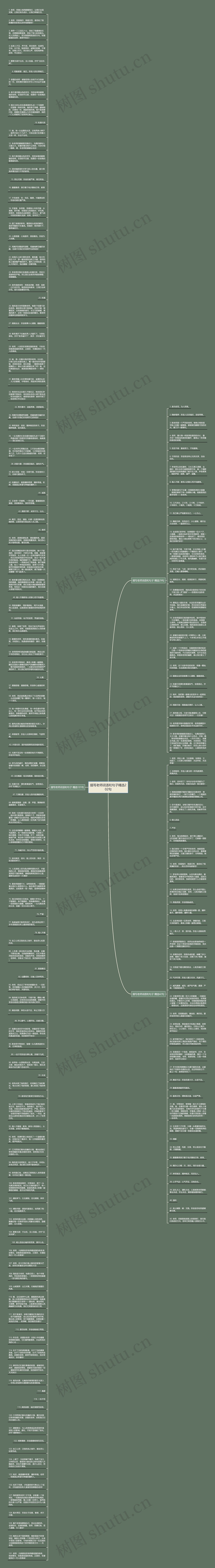 描写老师词语和句子精选202句思维导图