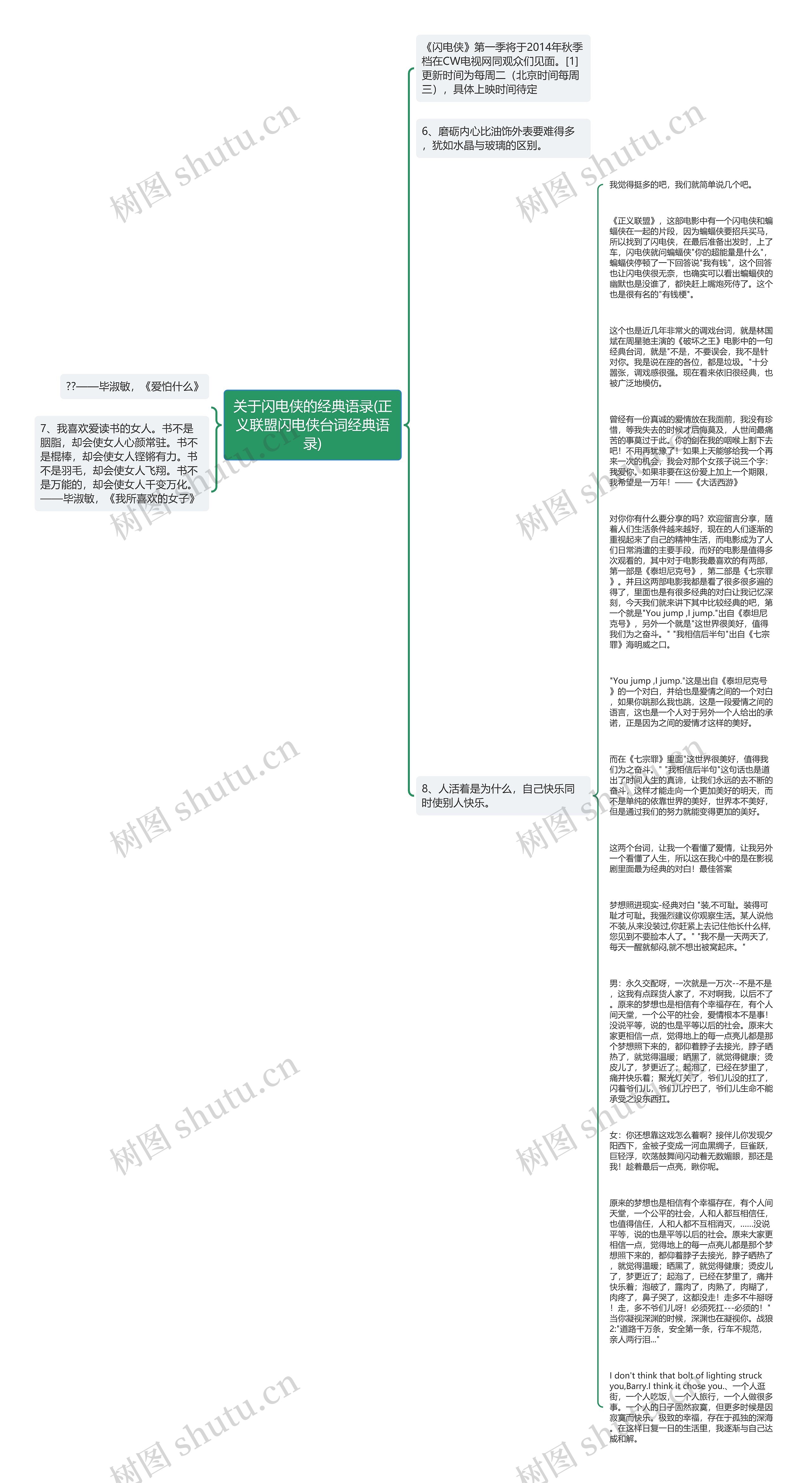 关于闪电侠的经典语录(正义联盟闪电侠台词经典语录)思维导图