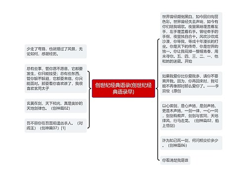 创世纪经典语录(创世纪经典语录早)