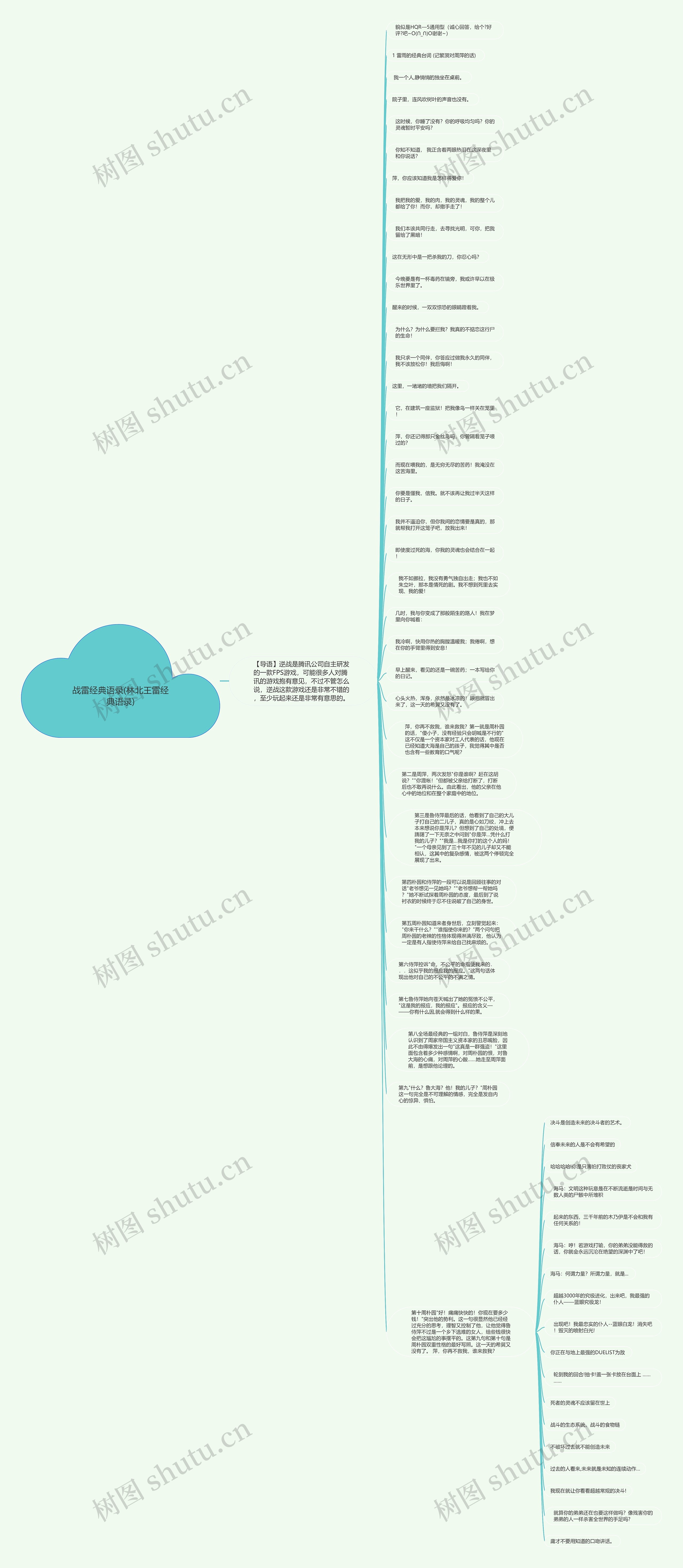 战雷经典语录(林北王雷经典语录)思维导图