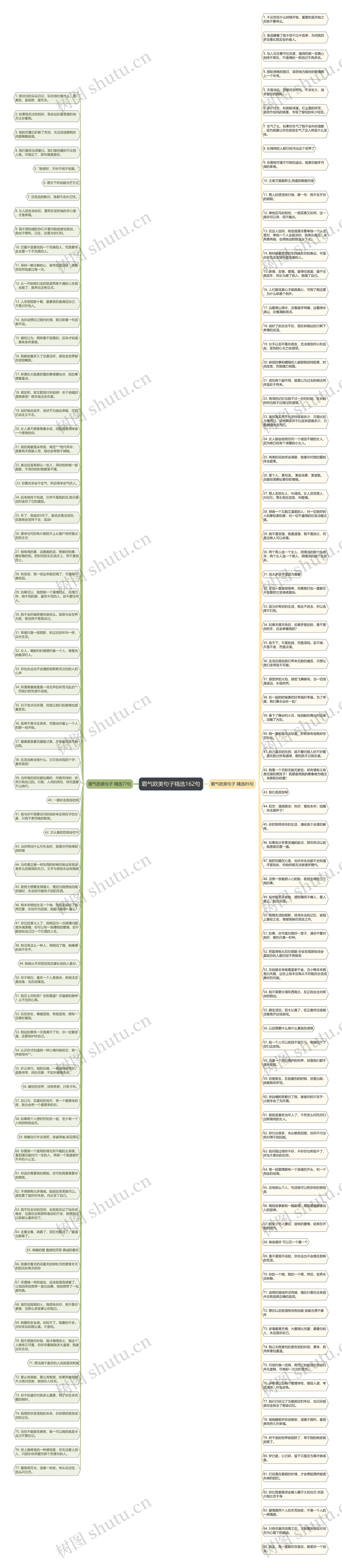霸气欧美句子精选162句思维导图