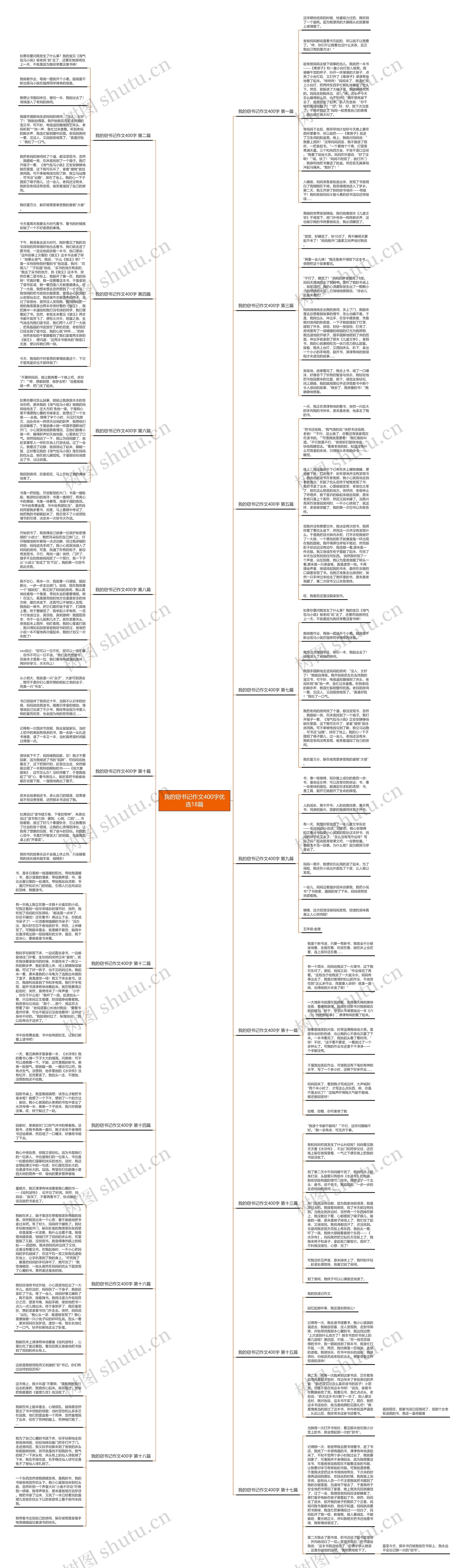 我的窃书记作文400字优选18篇思维导图
