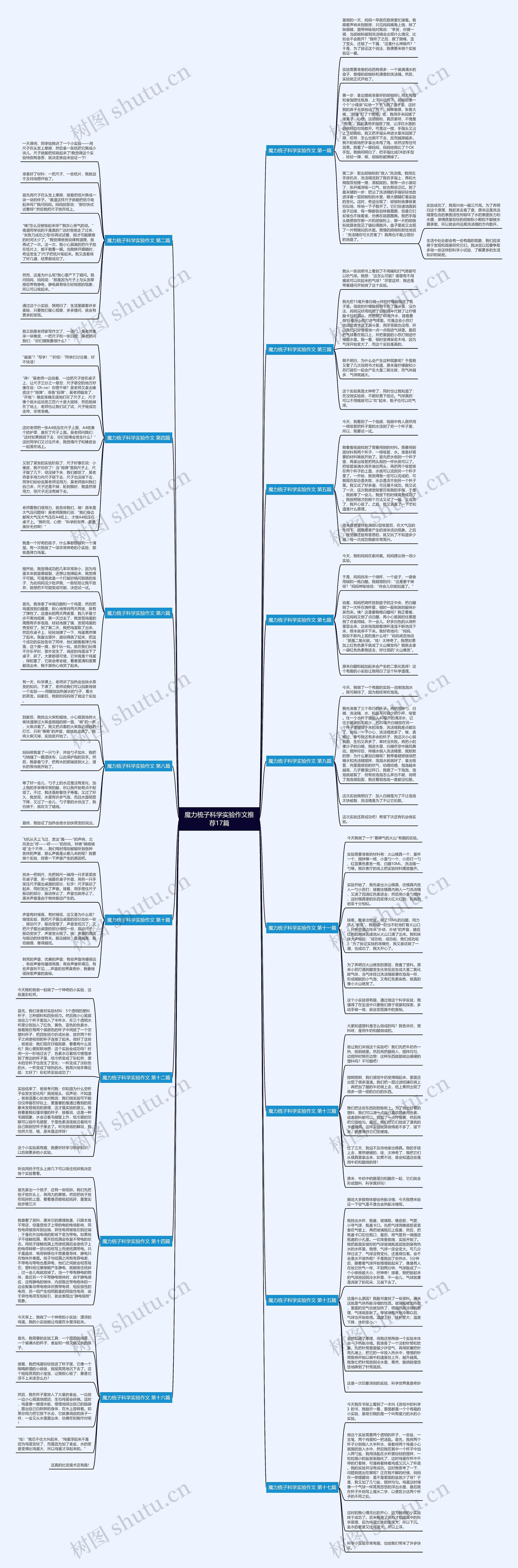 魔力梳子科学实验作文推荐17篇思维导图