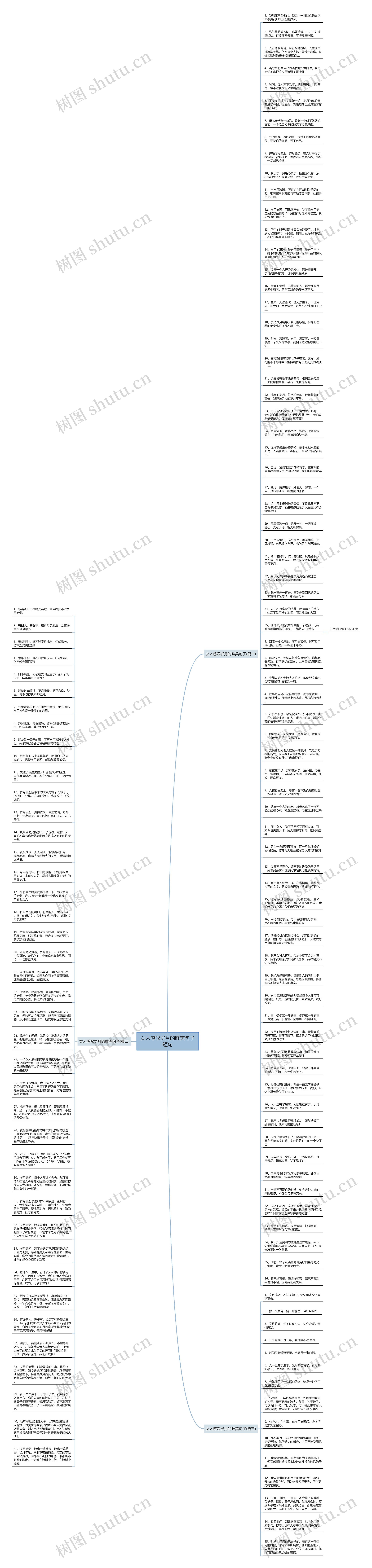 女人感叹岁月的唯美句子短句思维导图
