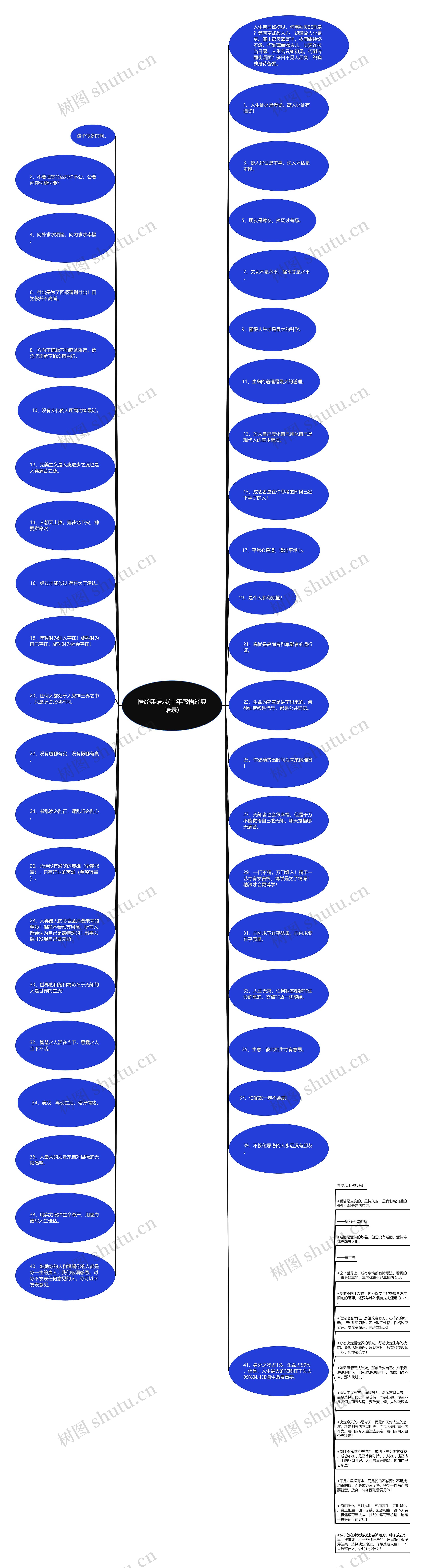 悟经典语录(十年感悟经典语录)思维导图
