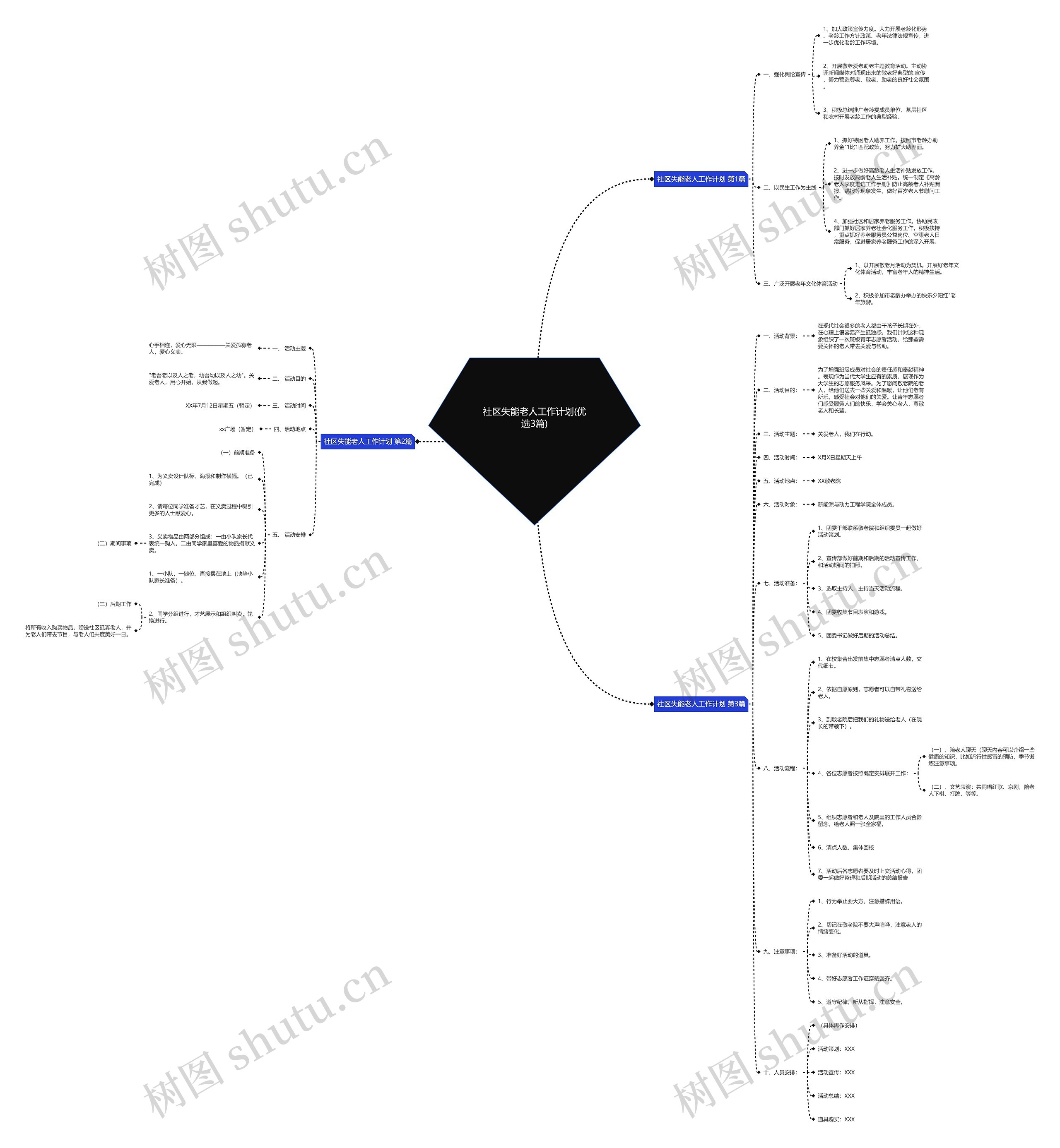 社区失能老人工作计划(优选3篇)思维导图