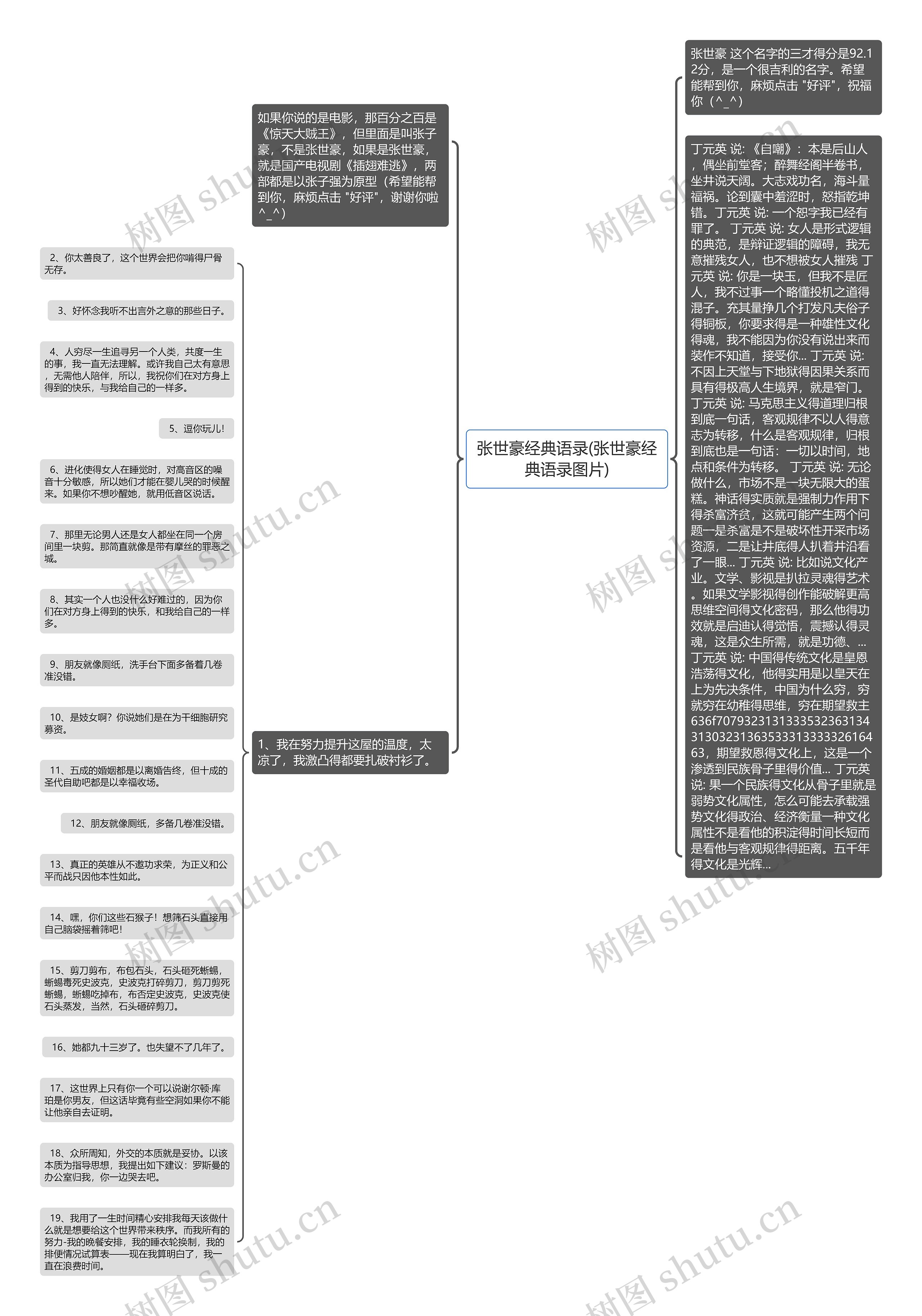 张世豪经典语录(张世豪经典语录图片)思维导图