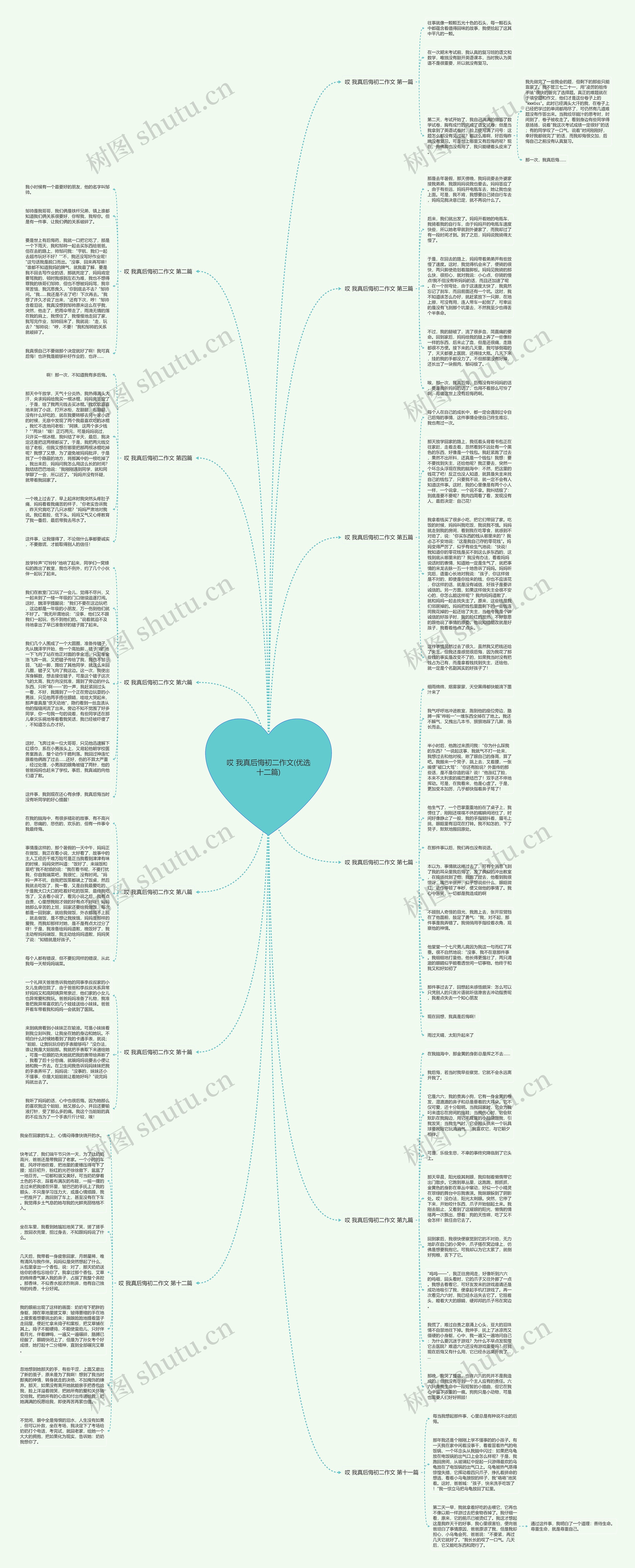 哎 我真后悔初二作文(优选十二篇)思维导图
