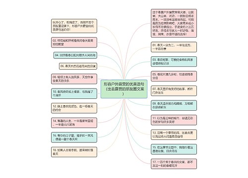 形容户外露营的优美语句（出去露营的朋友圈文案）