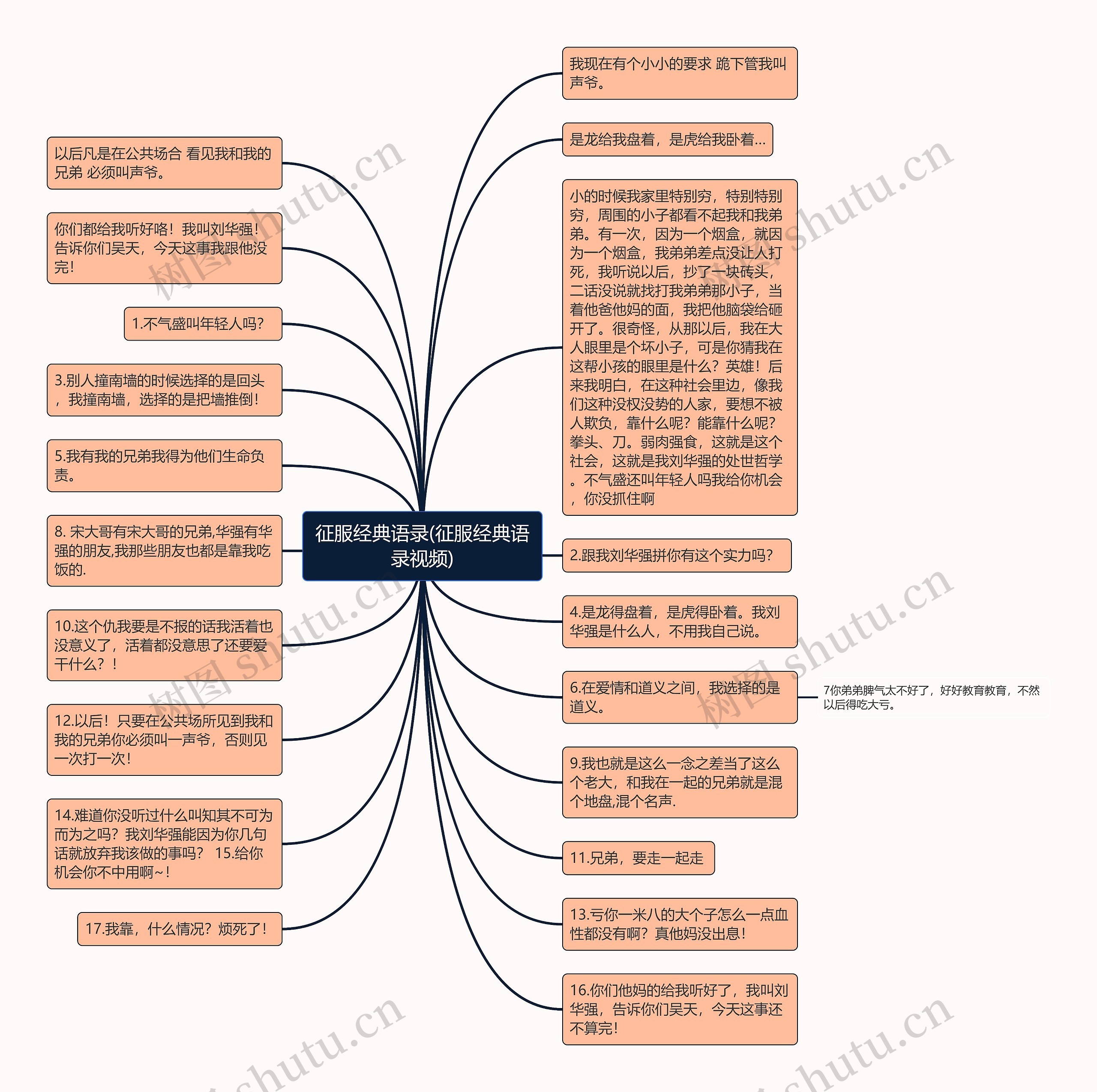 征服经典语录(征服经典语录视频)思维导图