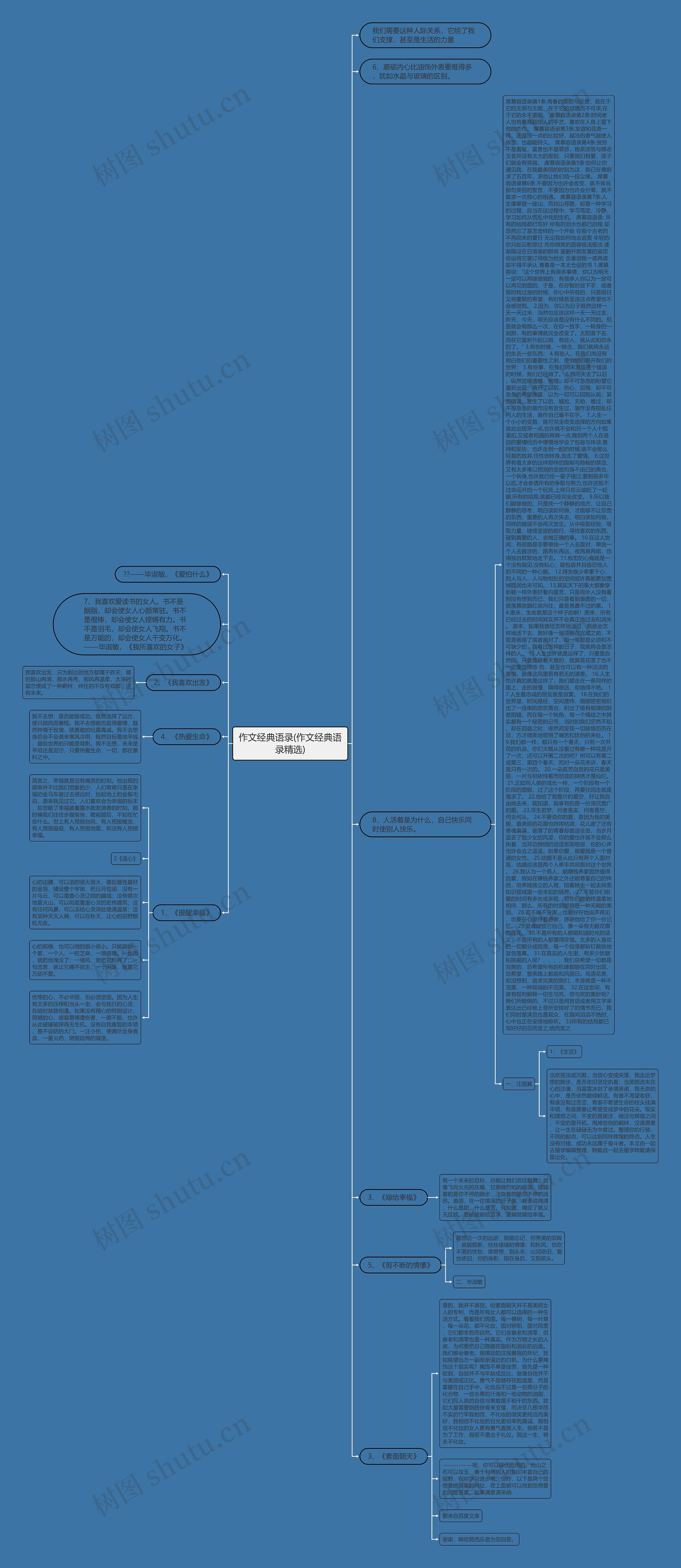 作文经典语录(作文经典语录精选)思维导图