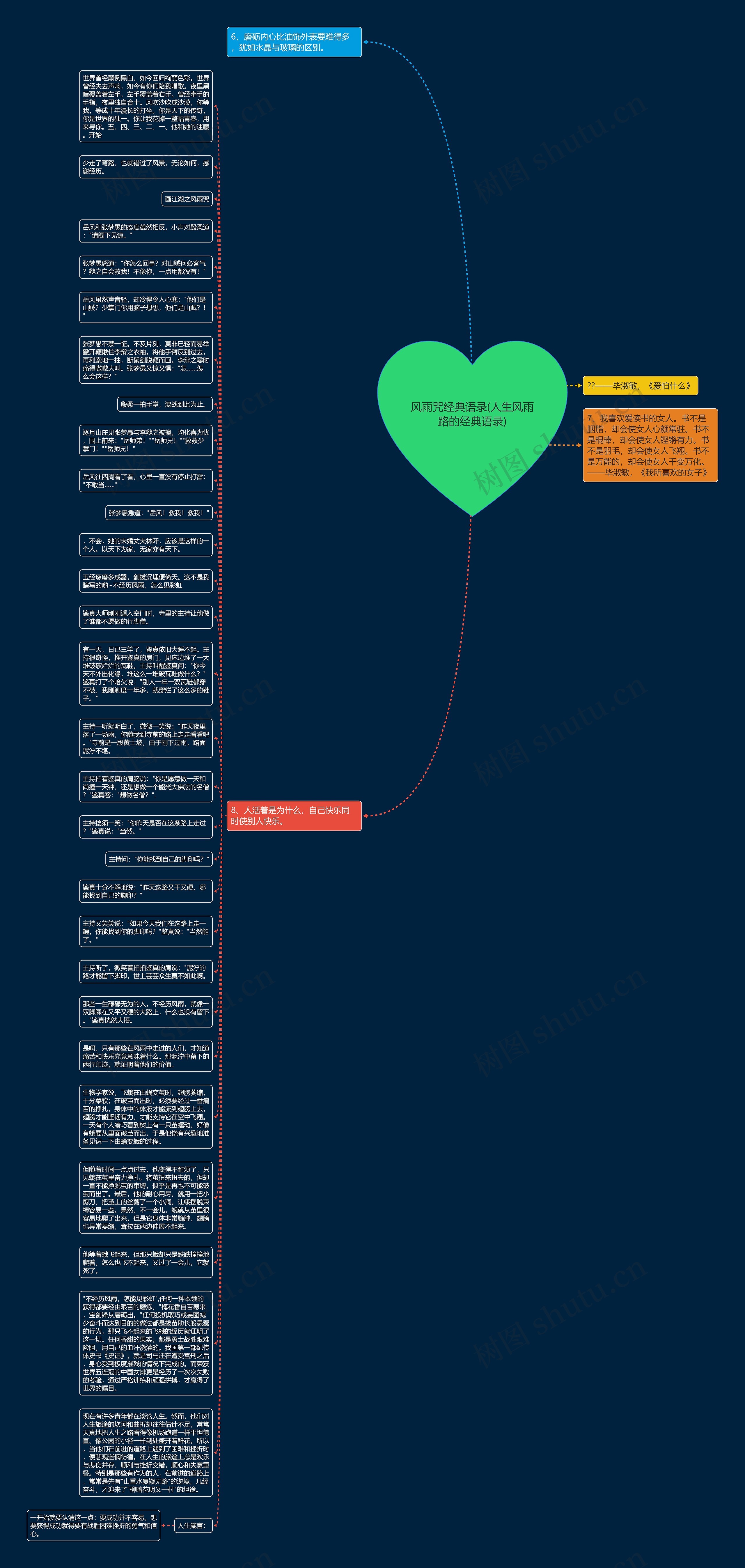 风雨咒经典语录(人生风雨路的经典语录)思维导图