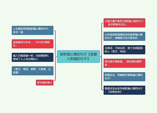 被欺骗心寒的句子【被爱人欺骗的句子】