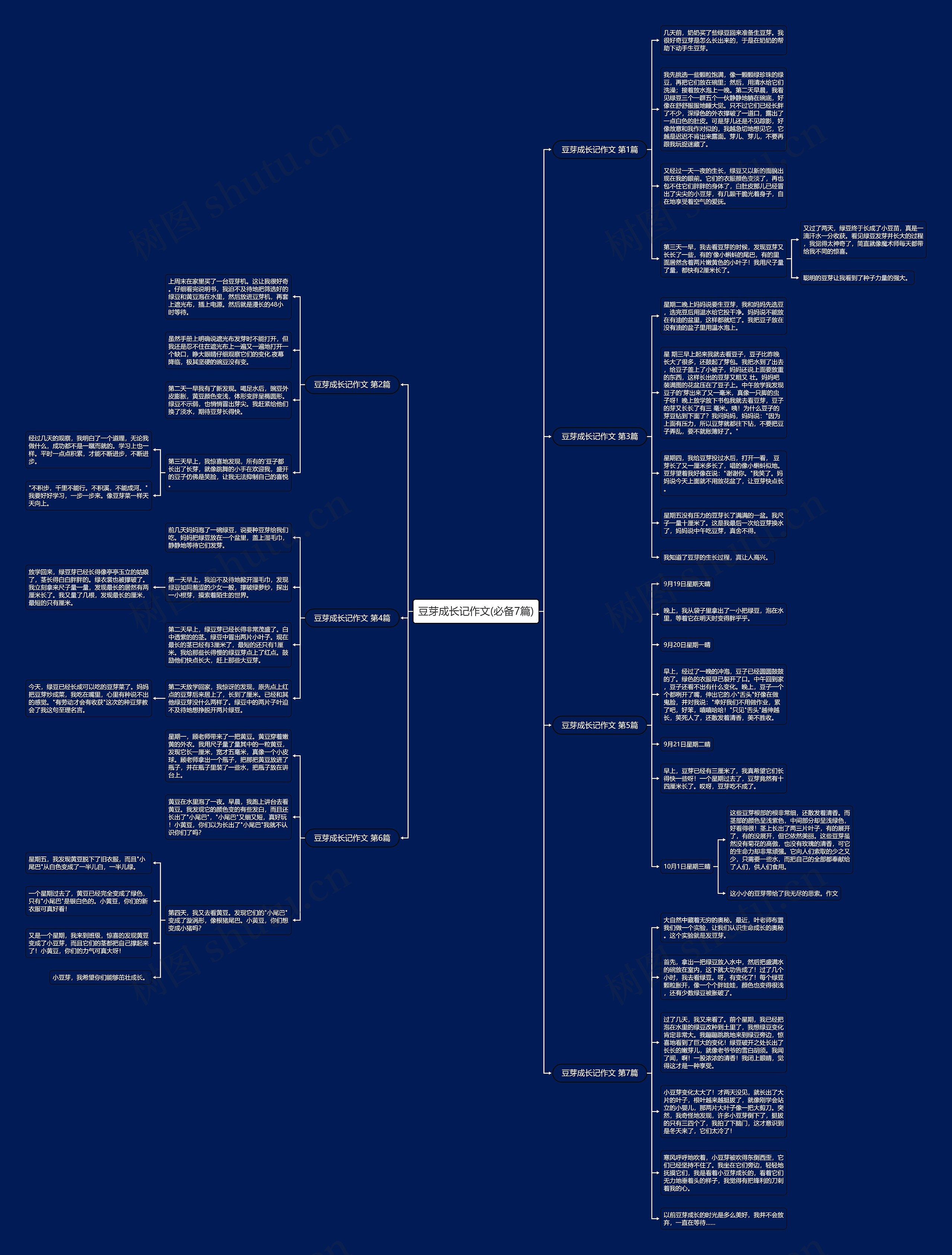 豆芽成长记作文(必备7篇)思维导图