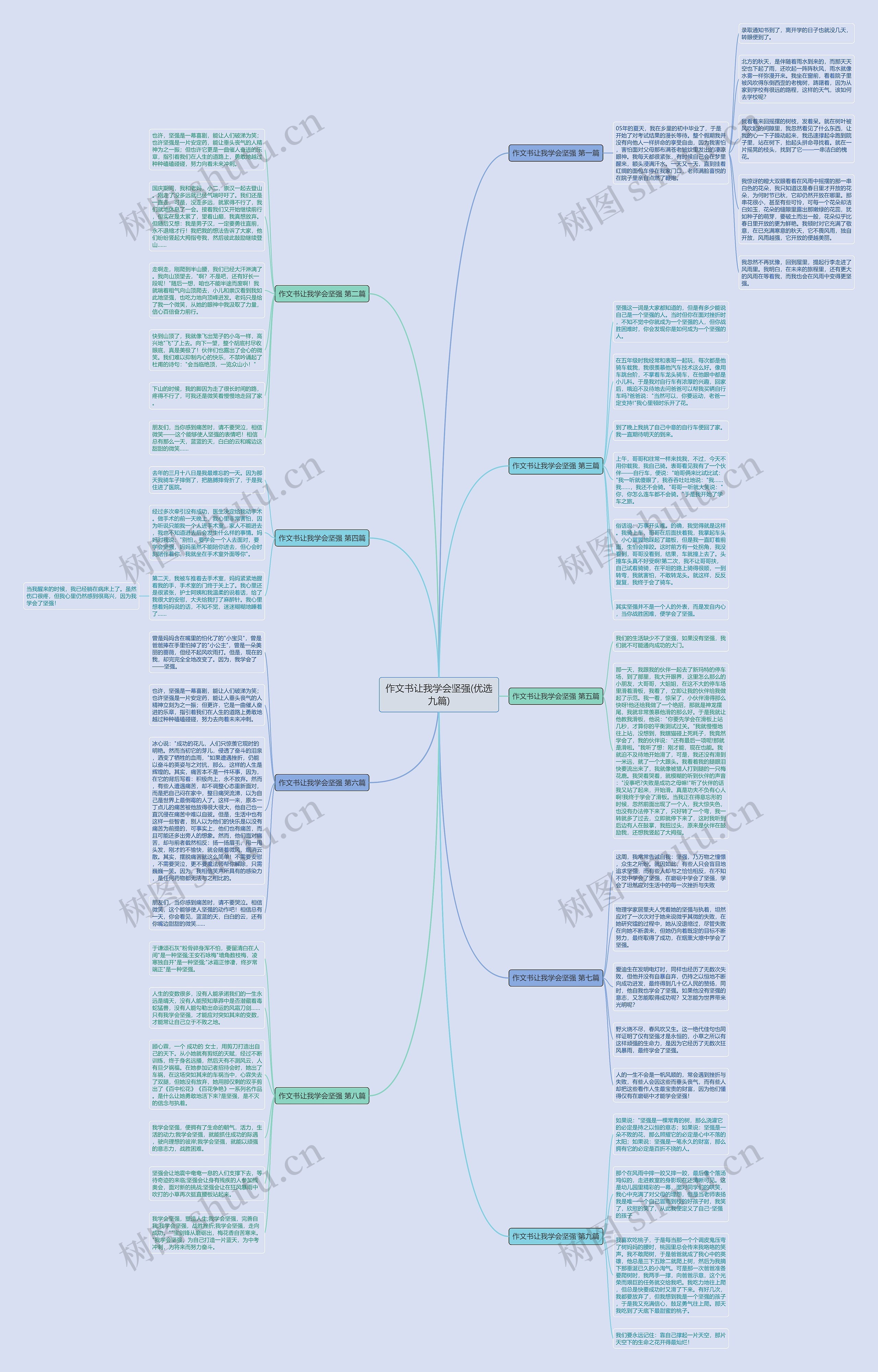作文书让我学会坚强(优选九篇)思维导图