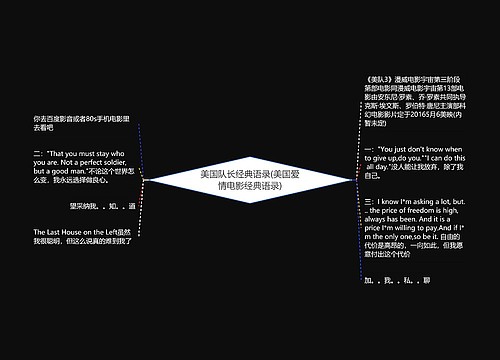 美国队长经典语录(美国爱情电影经典语录)