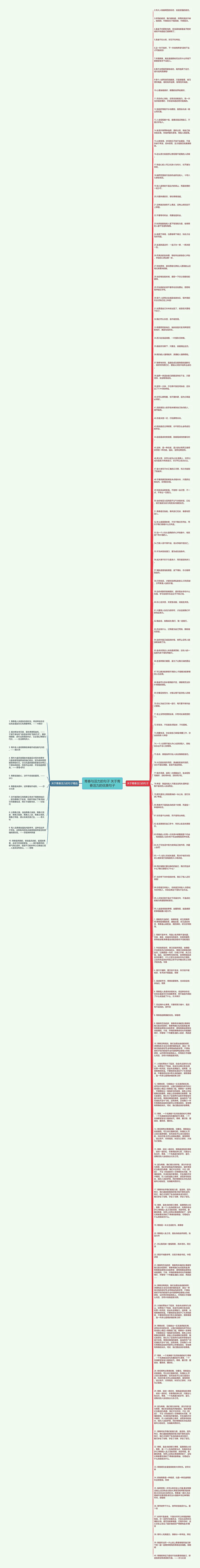 青春与活力的句子 关于青春活力的优美句子思维导图