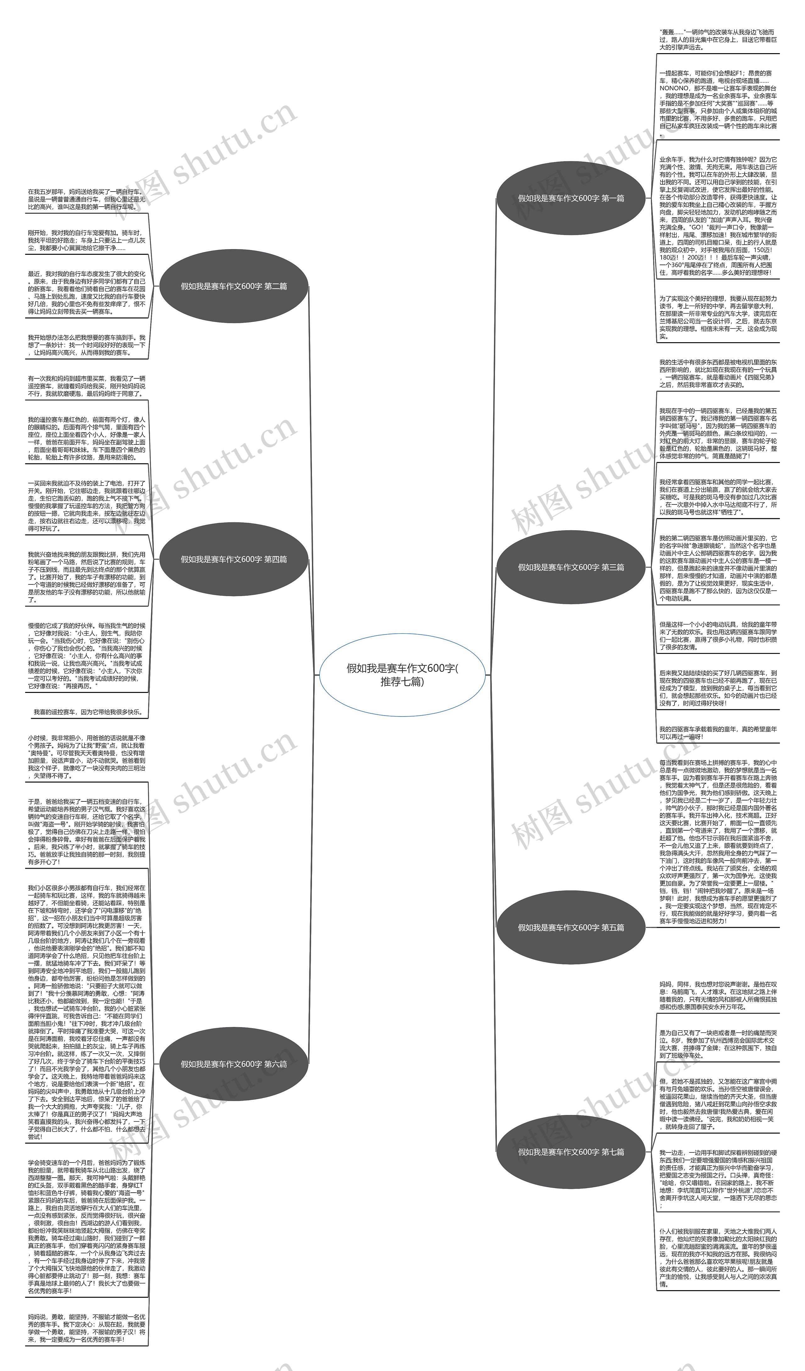 假如我是赛车作文600字(推荐七篇)思维导图