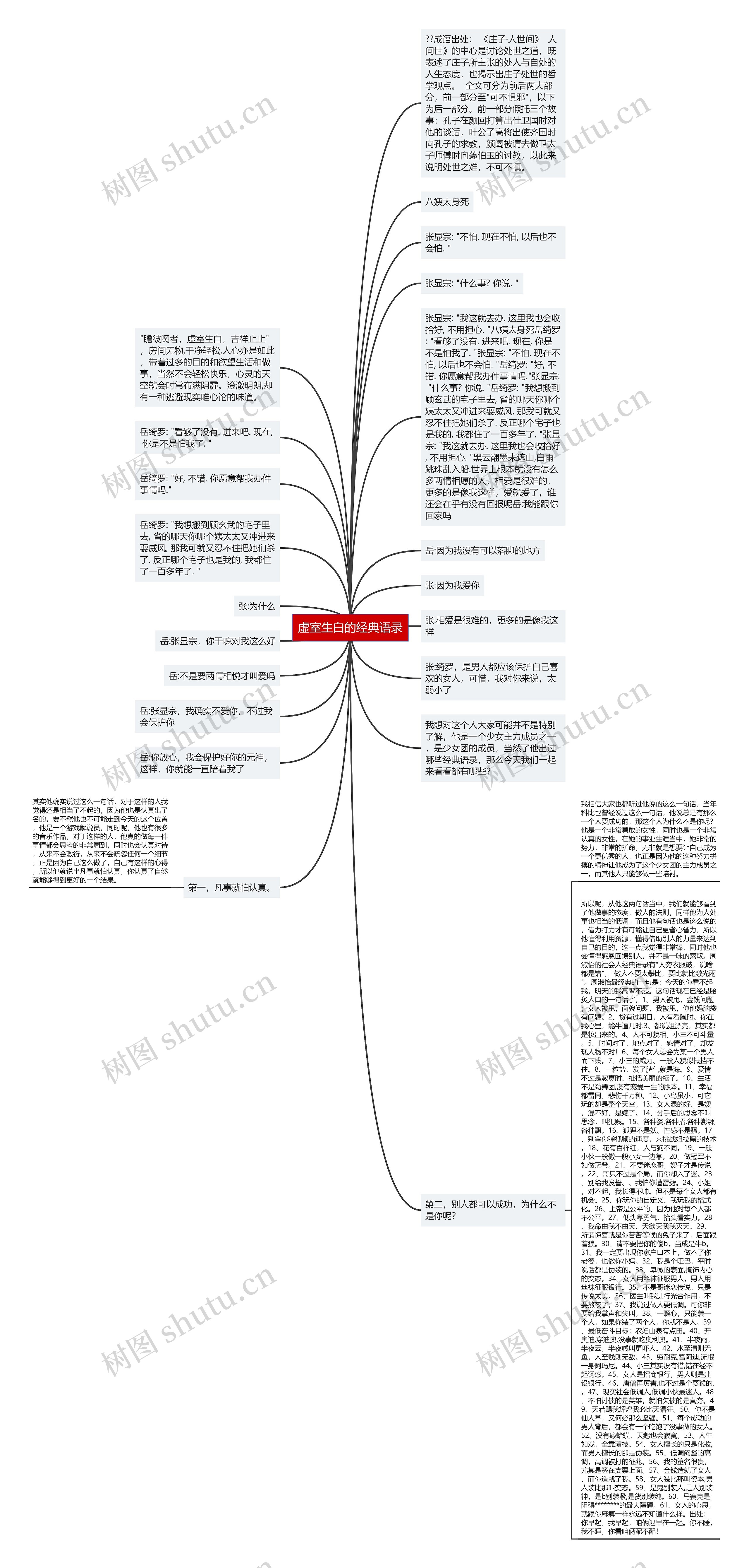 虚室生白的经典语录思维导图