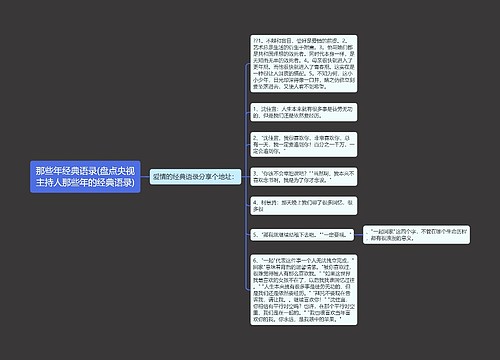 那些年经典语录(盘点央视主持人那些年的经典语录)