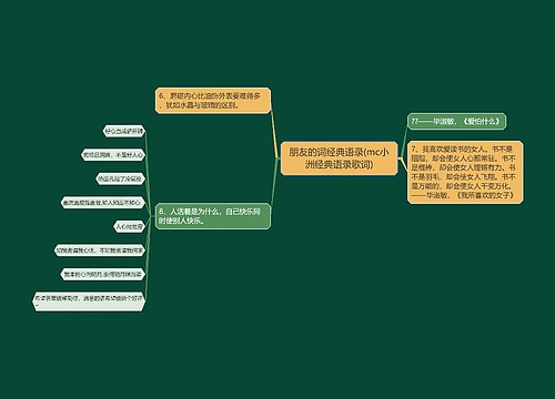 朋友的词经典语录(mc小洲经典语录歌词)