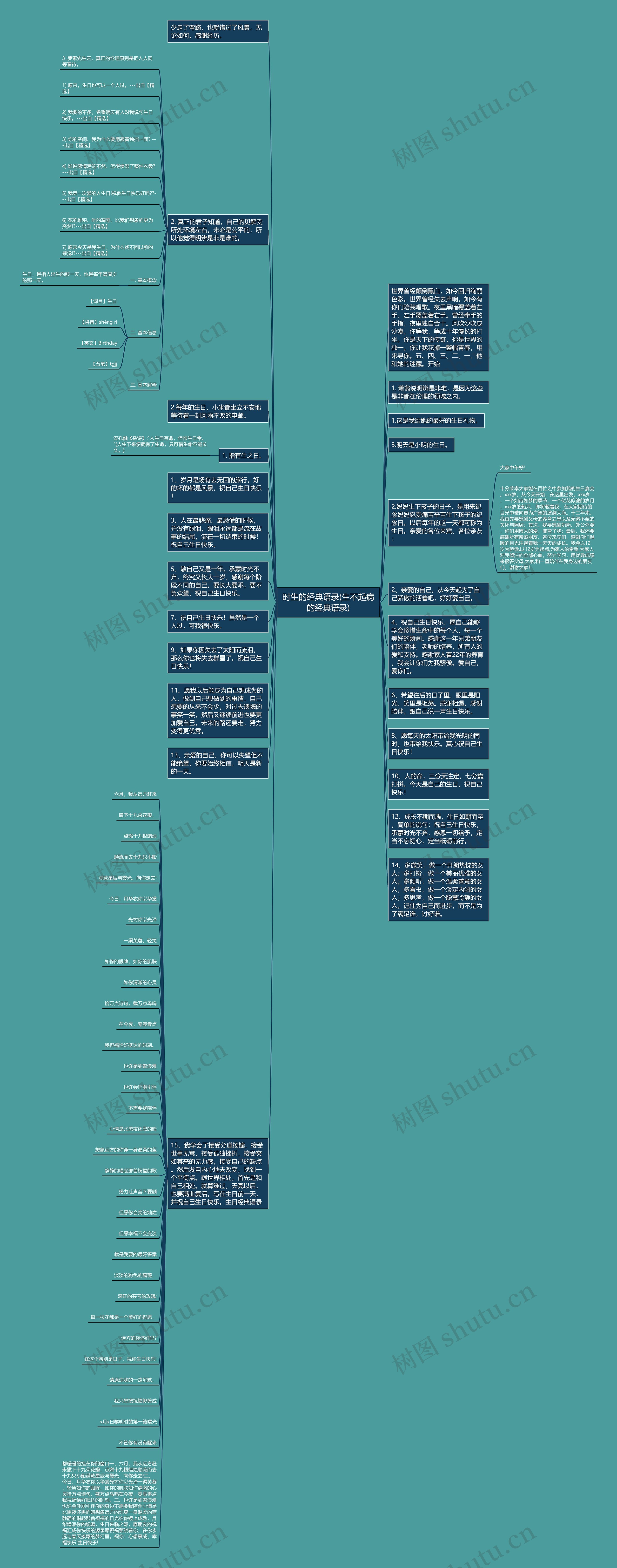 时生的经典语录(生不起病的经典语录)思维导图