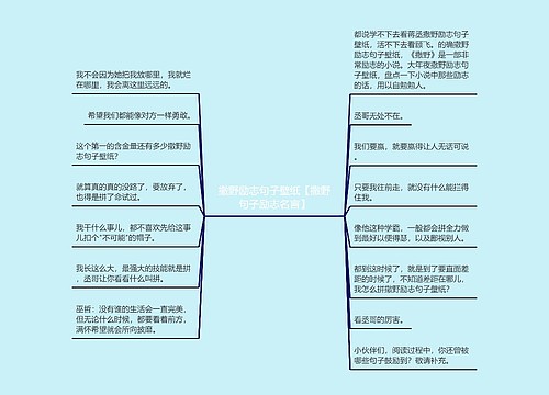 撒野励志句子壁纸【撒野句子励志名言】