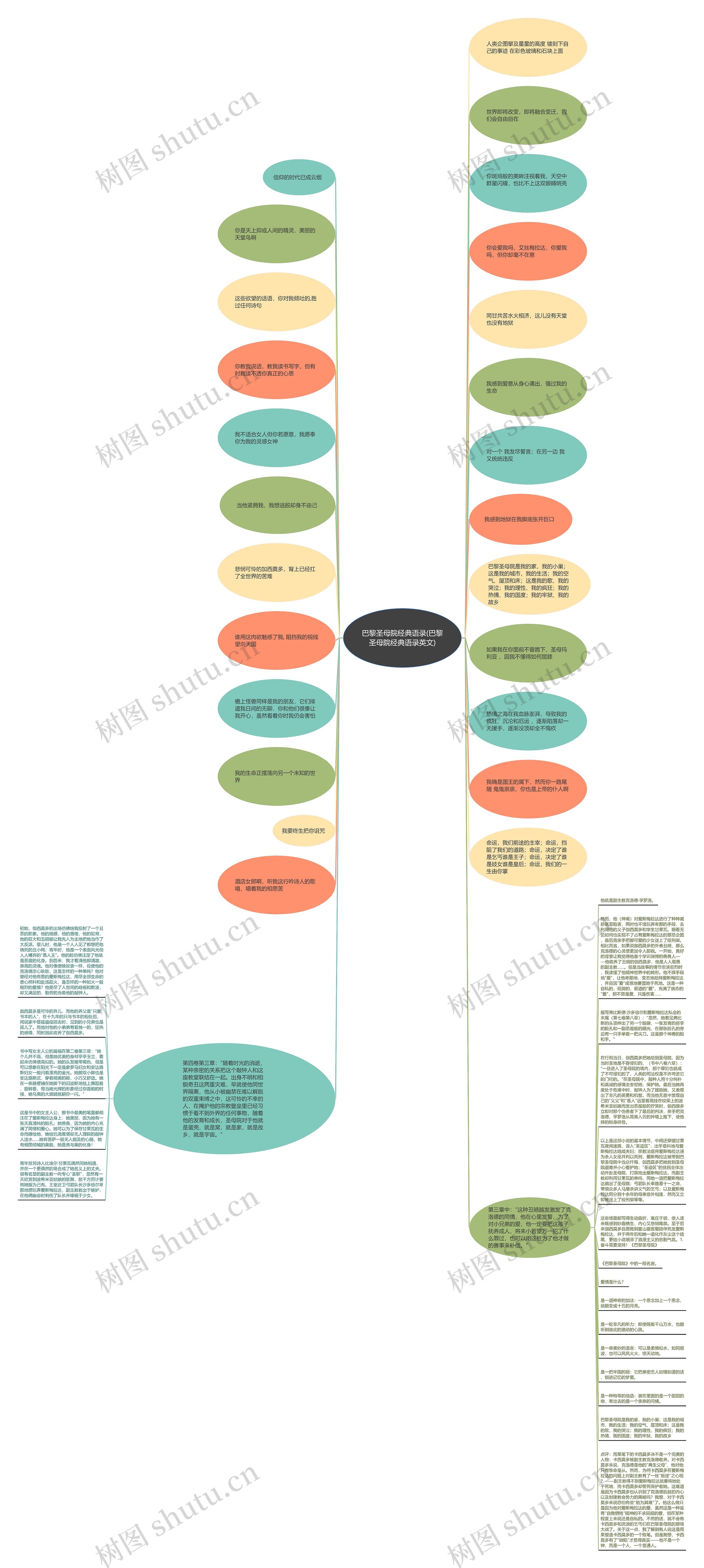 巴黎圣母院经典语录(巴黎圣母院经典语录英文)思维导图